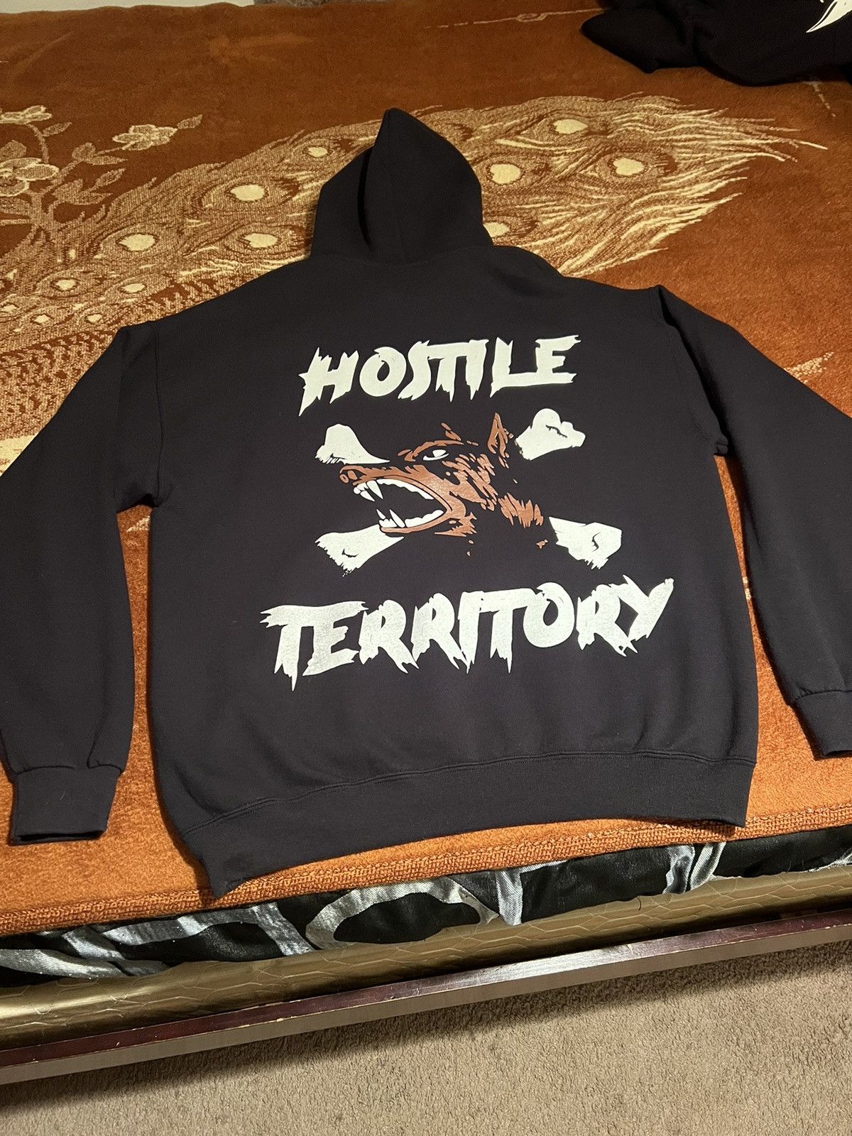 image of Tuff Crowd Hostile Territory Sweatshirt in Black, Men's (Size Large)