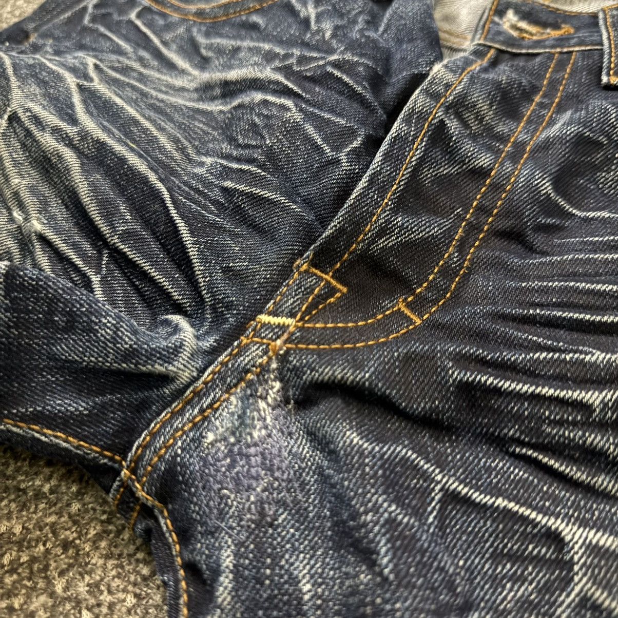 G-Star 🔥🇯🇵 Japanese Distressed Raw G-Brand Hard HoneyComb Denim Size US 29 - 23 Thumbnail