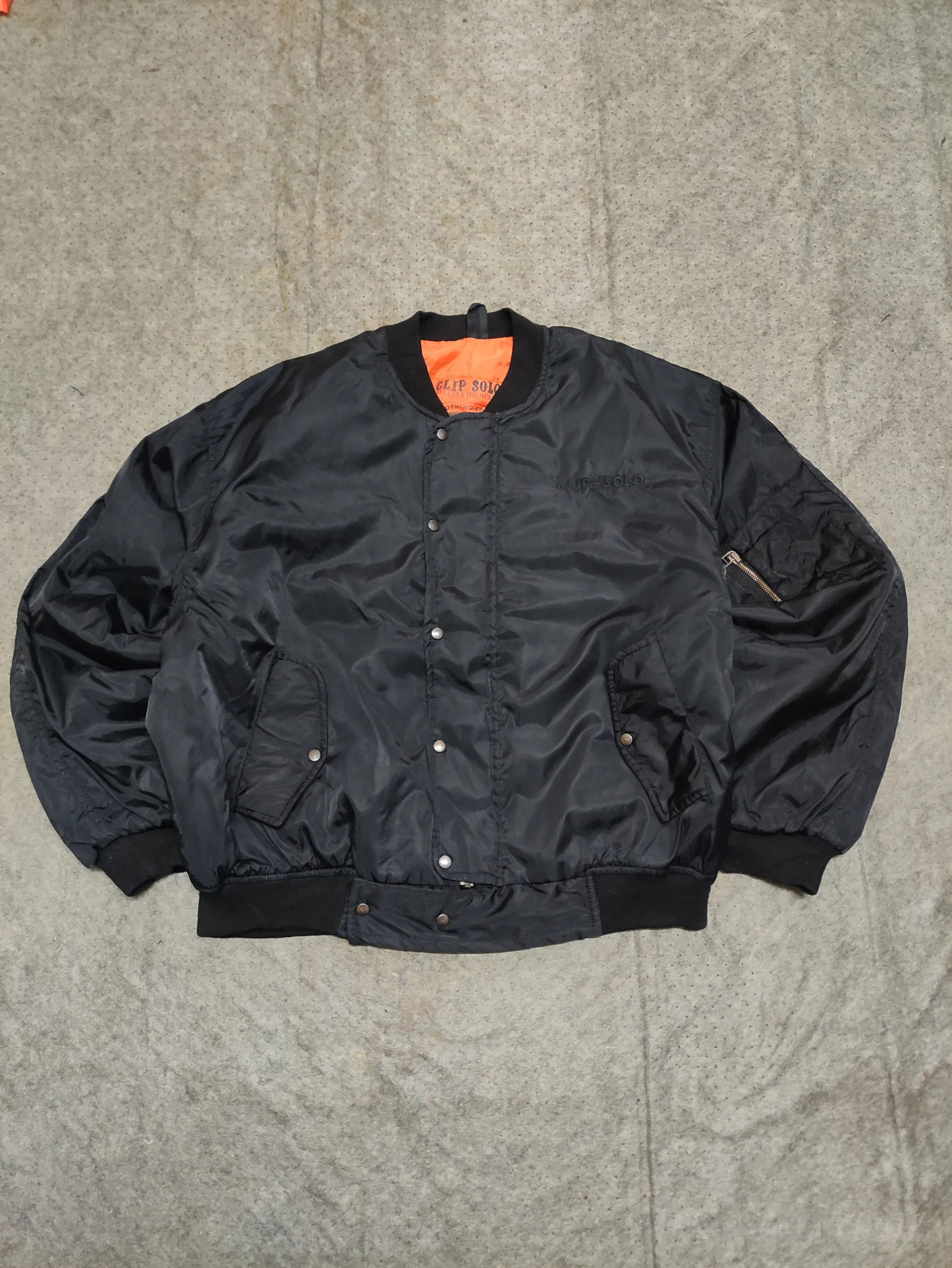 Vintage Vintage Clip Solo MA1 Bomber Jacket J029 Size US L / EU 52-54 / 3 - 1 Thumbnail