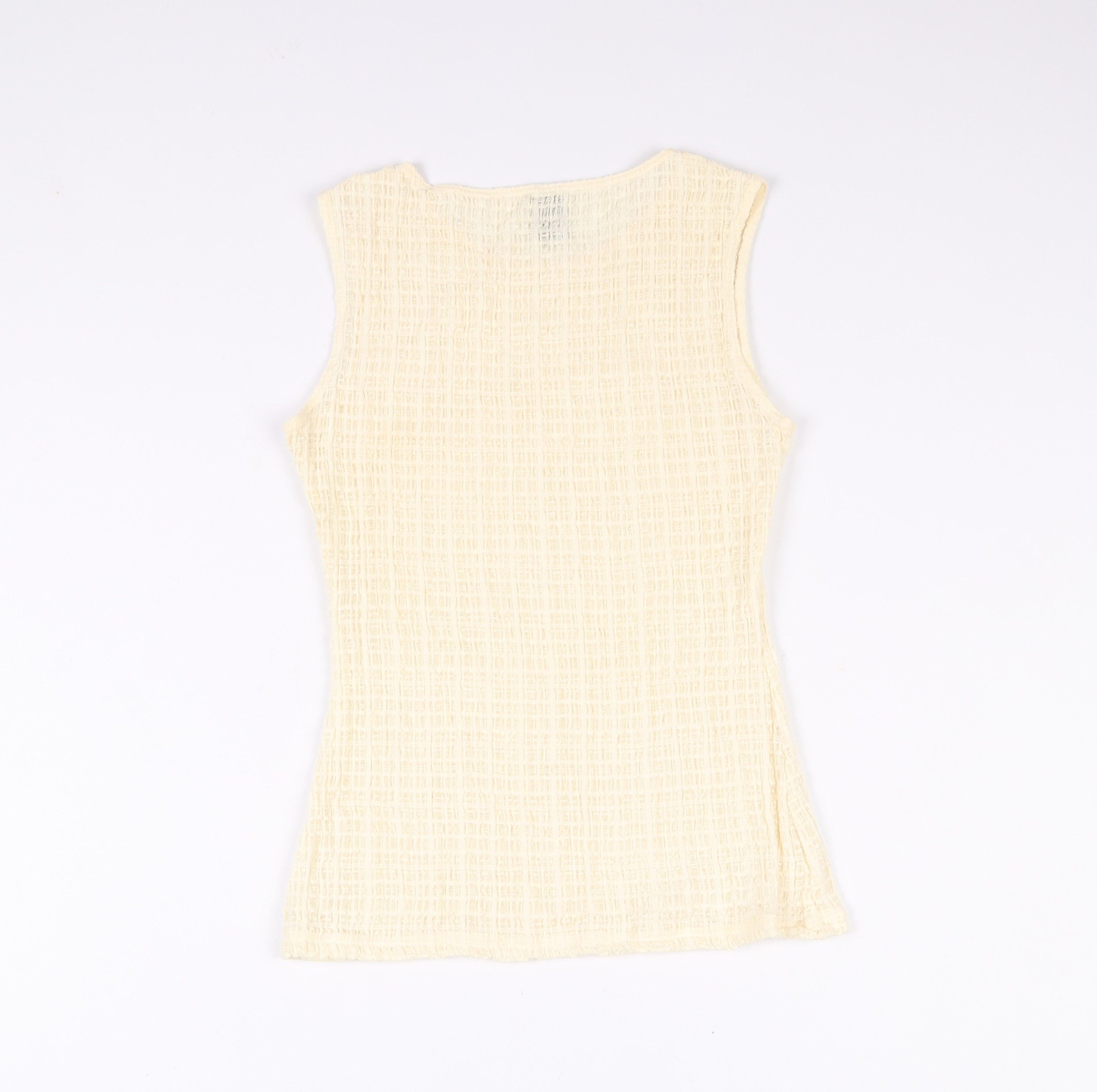 Wolford Wolford Mesh Lace Cream Top Size S / US 4 / IT 40 - 9 Thumbnail