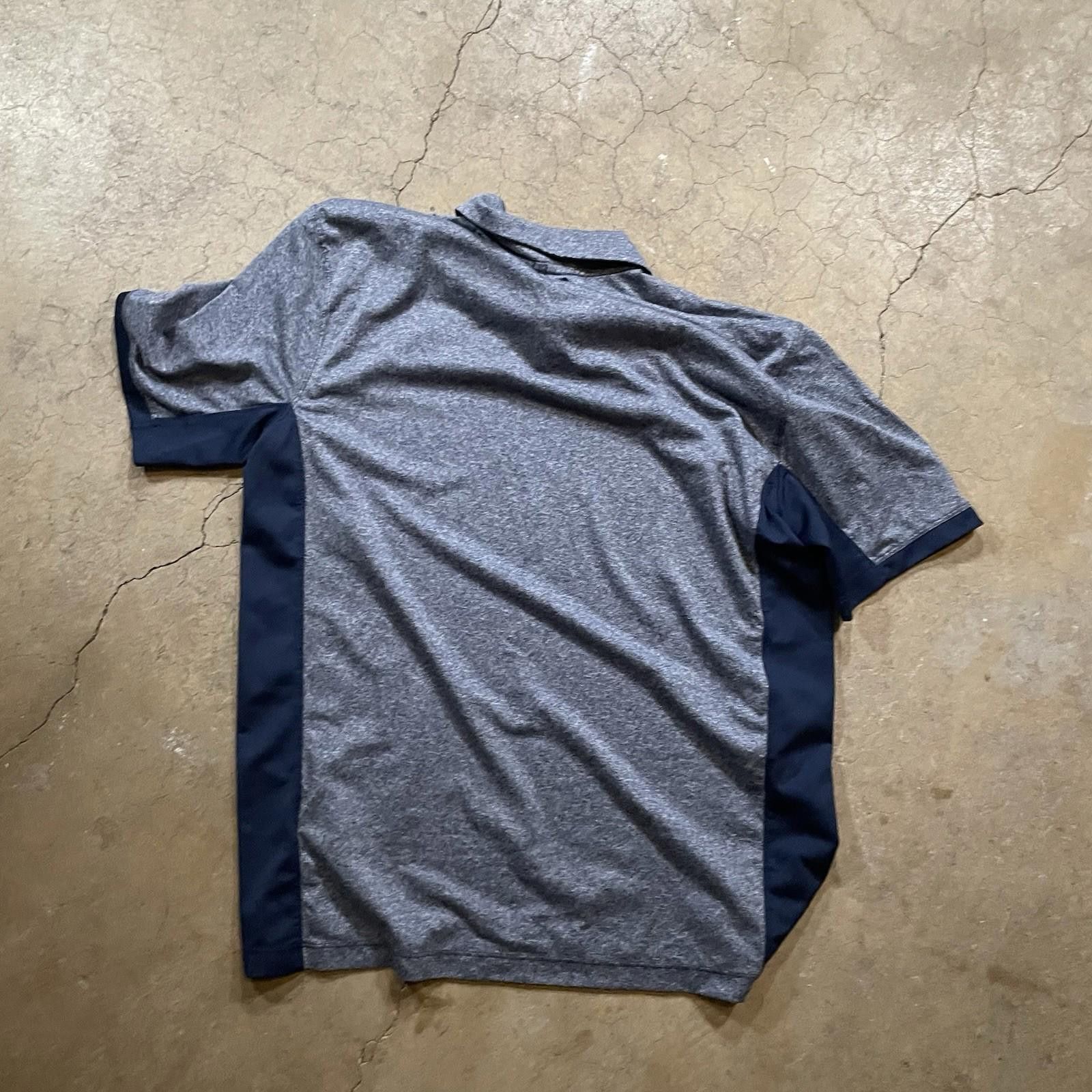 Nike Nike Golf Shirt Dri Fit Polo SMU Mustangs Medium Grey/navy Size US M / EU 48-50 / 2 - 7 Thumbnail