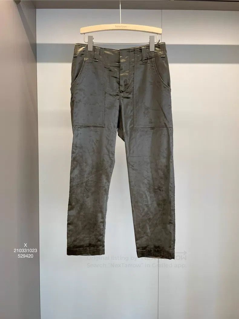 Brunello Cucinelli Brunello Cucinelli Military Green Cotton Trousers Size 26" / US 2 / IT 38 - 1 Thumbnail