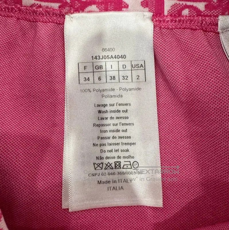 Dior Dior Pink Nylon Mini Skirt . Size 23" - 7 Thumbnail