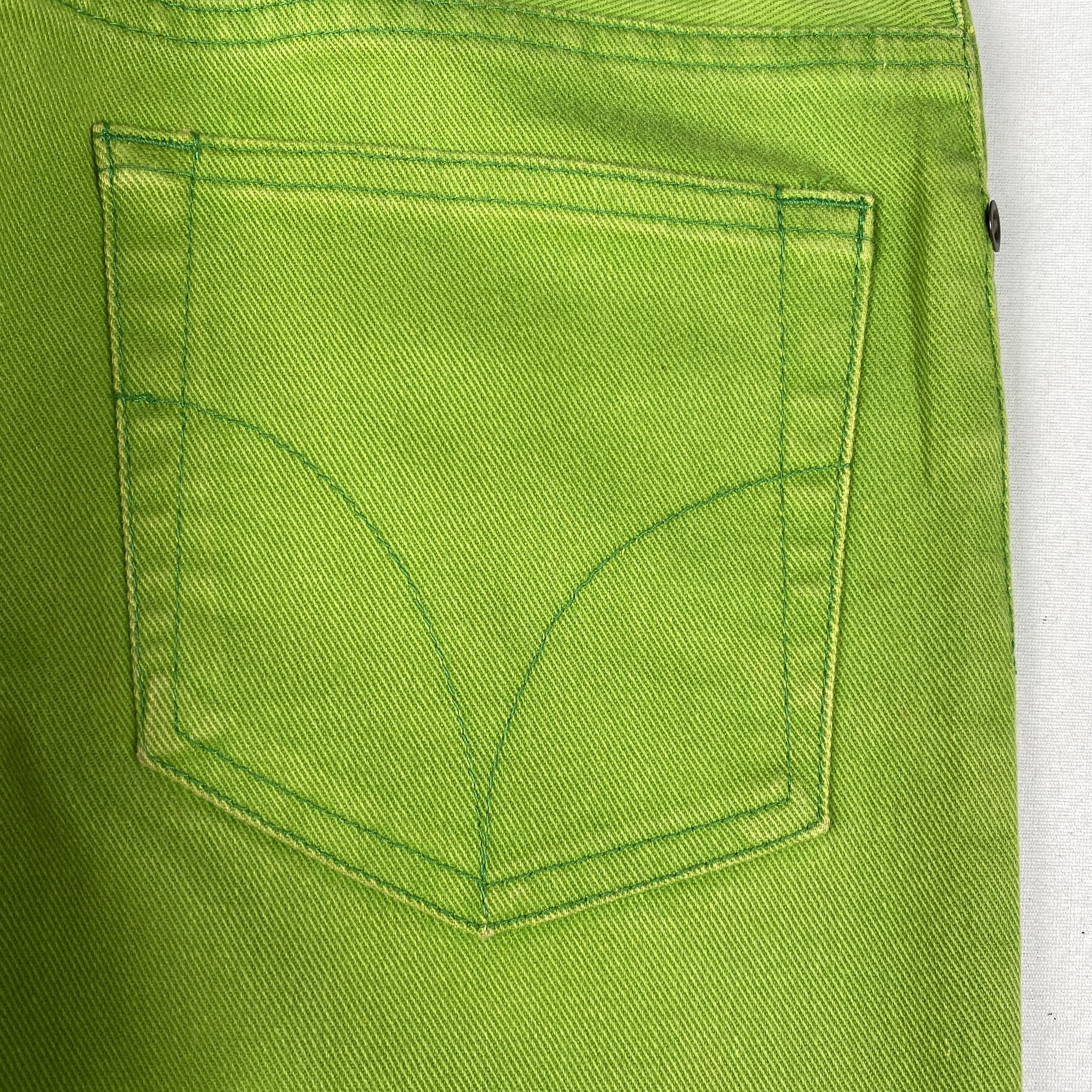 Hysteric Glamour Neon Green Flared Pants Size 28" / US 6 / IT 42 - 5 Thumbnail