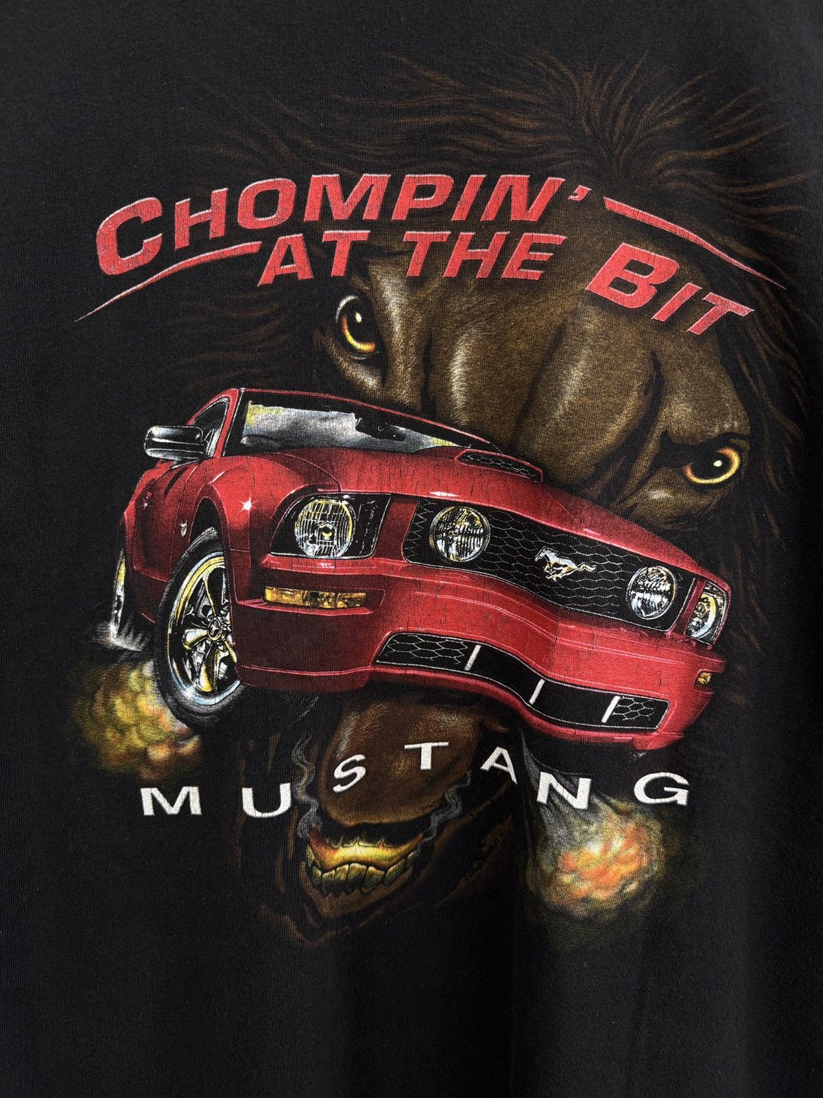 Mustang 🇺🇸Vintage Y2K Mustang Chompin At The Bit Delta Pro Weight Tee Size US XL / EU 56 / 4 - 4 Thumbnail