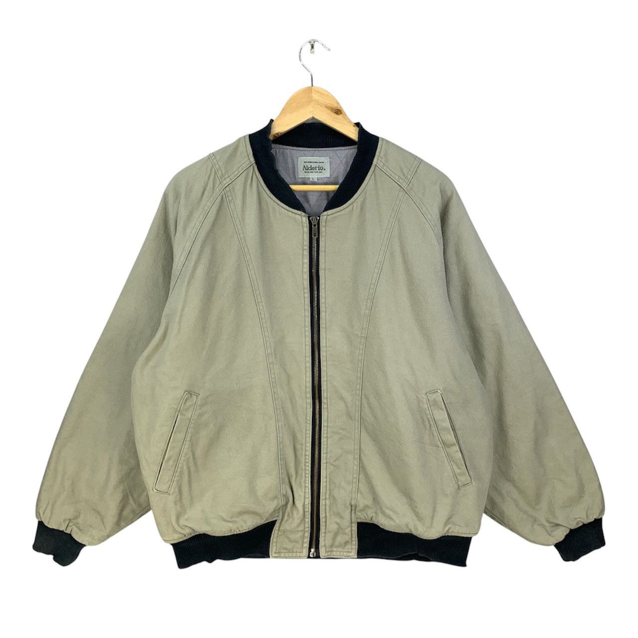 Japanese Brand Vintage 90s Japan Made Bomber Jacket Workwear Style Size US XL / EU 56 / 4 - 1 Thumbnail