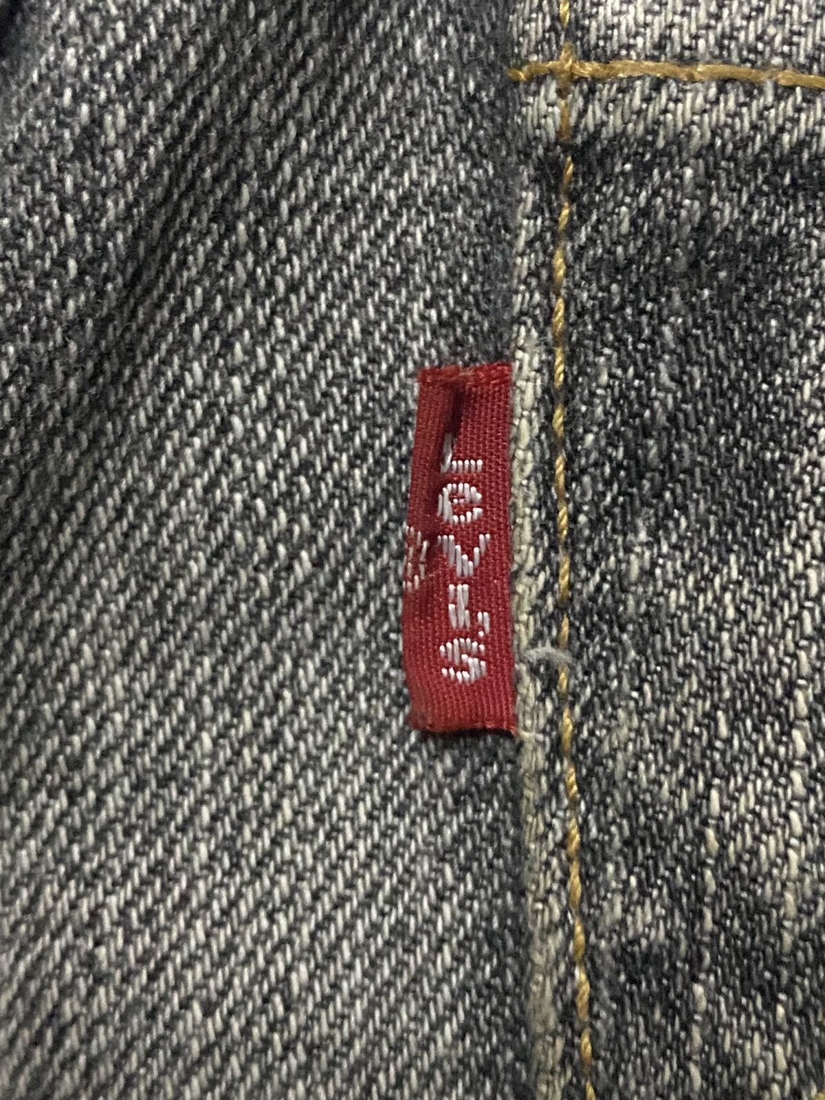 Andy Warhol × Levi's Vintage Levis 533 Grey Denim Distressed Loose Straight Jeans Size US 29 - 11 Thumbnail