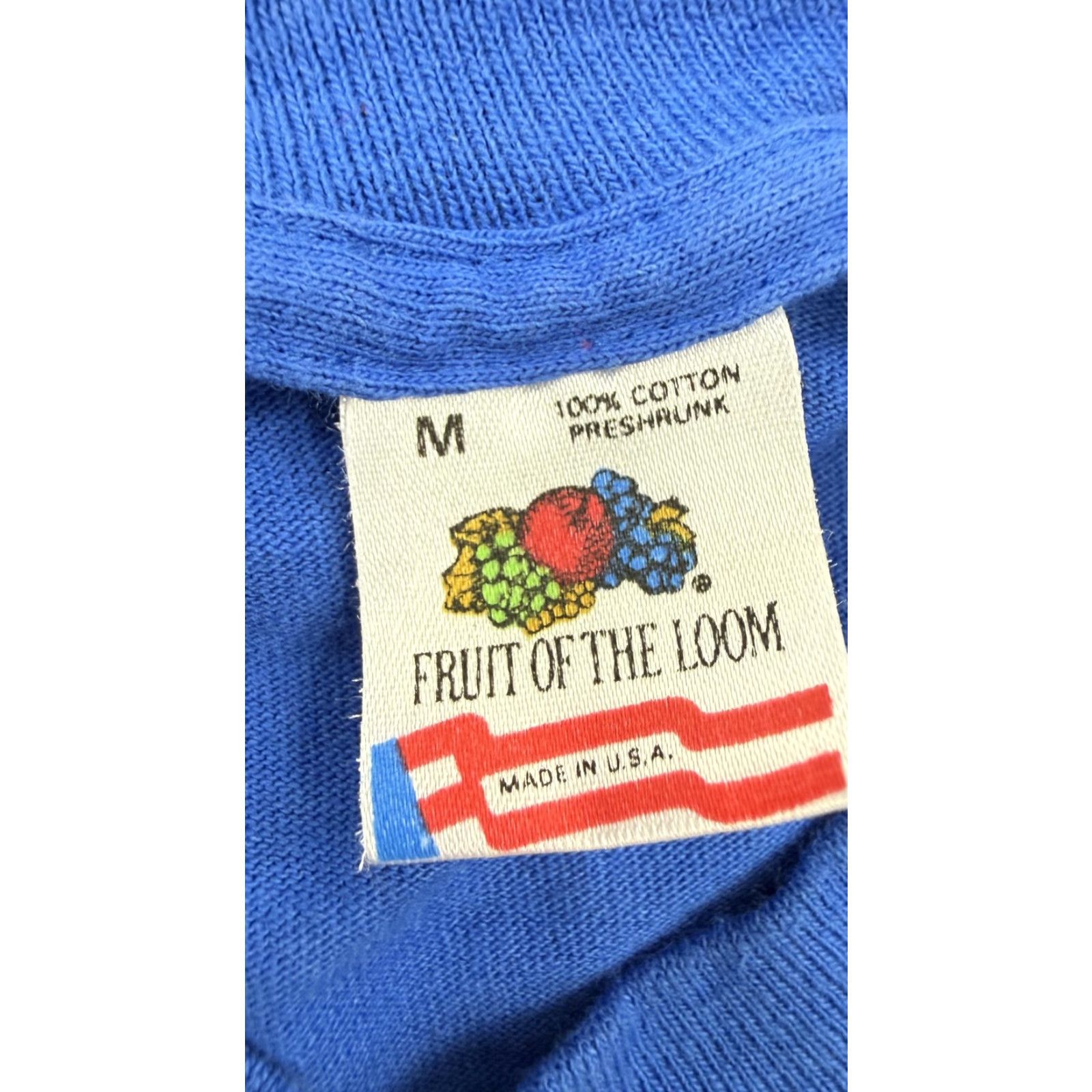 Fruit Of The Loom VINTAGE Christmas Santa Shirt Mens Medium Blue Graphic Funny 90s Sun Sportswear Size US M / EU 48-50 / 2 - 4 Thumbnail