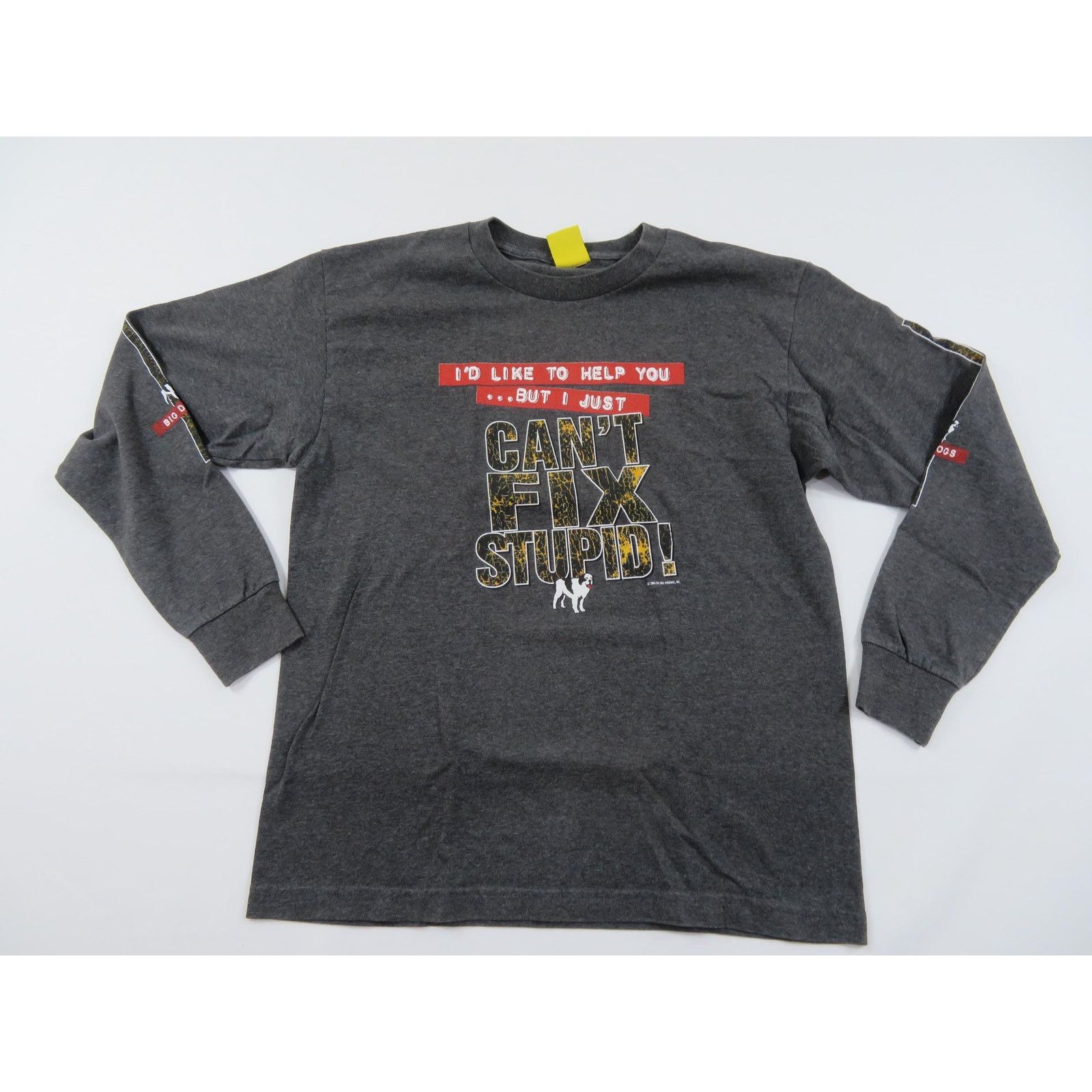 Big Dogs Big Dogs Cant Fix Stupid T-shirt Sz M Y2K Size US M / EU 48-50 / 2 - 1 Thumbnail