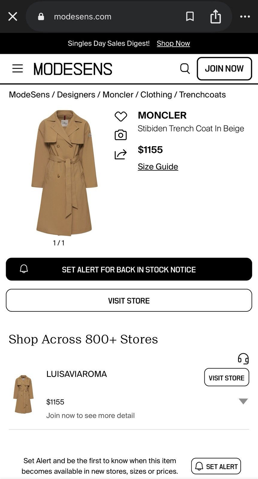 Moncler 🇮🇹 RRP $1155 Moncler Trench Coat Stribiden Rare Size M / US 6-8 / IT 42-44 - 3 Thumbnail