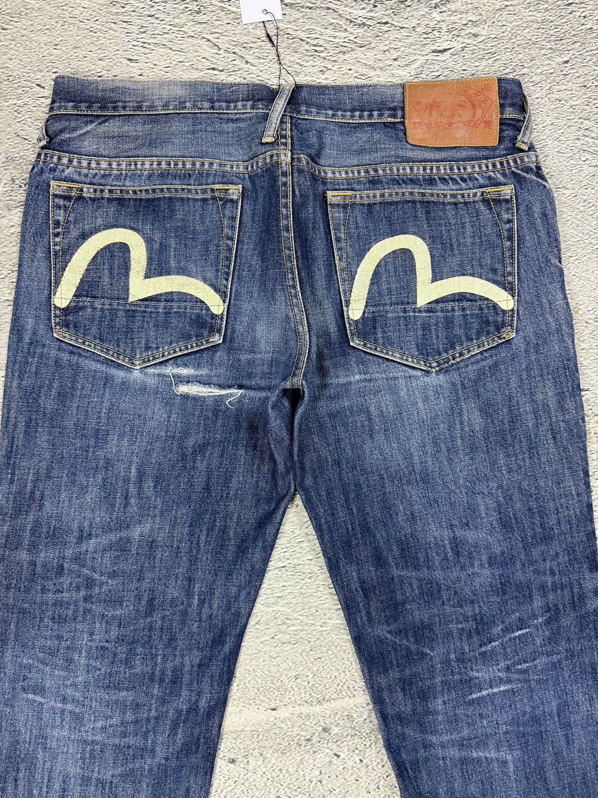 Evisu Evisu jeans vintage navy blue white seagulls Genes Size US 34 / EU 50 - 2 Thumbnail
