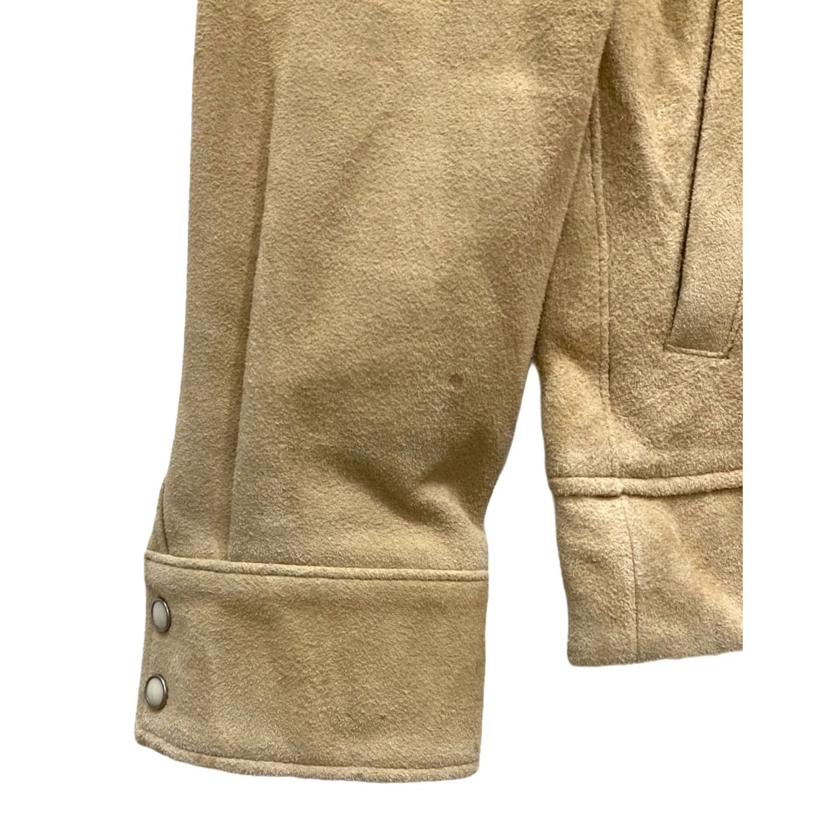 Vintage MAGINE Sheep Leather Jacket Mens 44 Beige Jacket Size US S / EU 44-46 / 1 - 4 Thumbnail