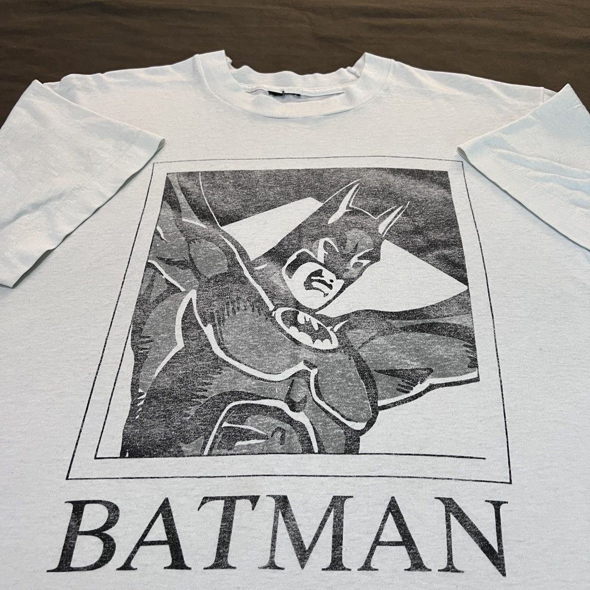 DC Comics × Vintage Vintage 90s Batman comic Promo Tee Faded Single Stitch Size US L / EU 52-54 / 3 - 5 Thumbnail