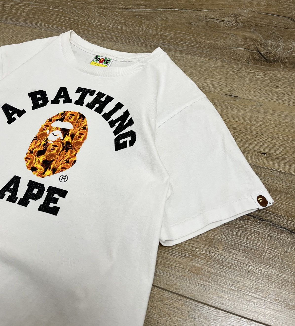 Bape Bape Flame College T-Shirt Size US S / EU 44-46 / 1 - 4 Thumbnail