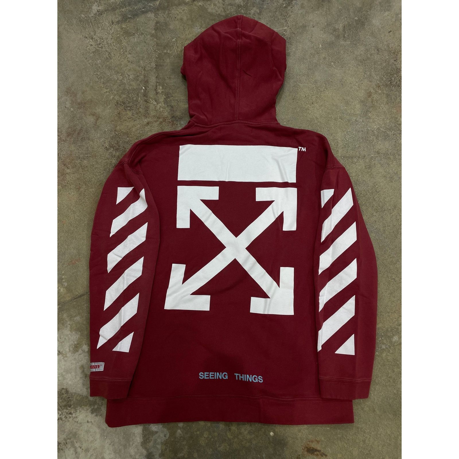 Off white hoodie used best sale