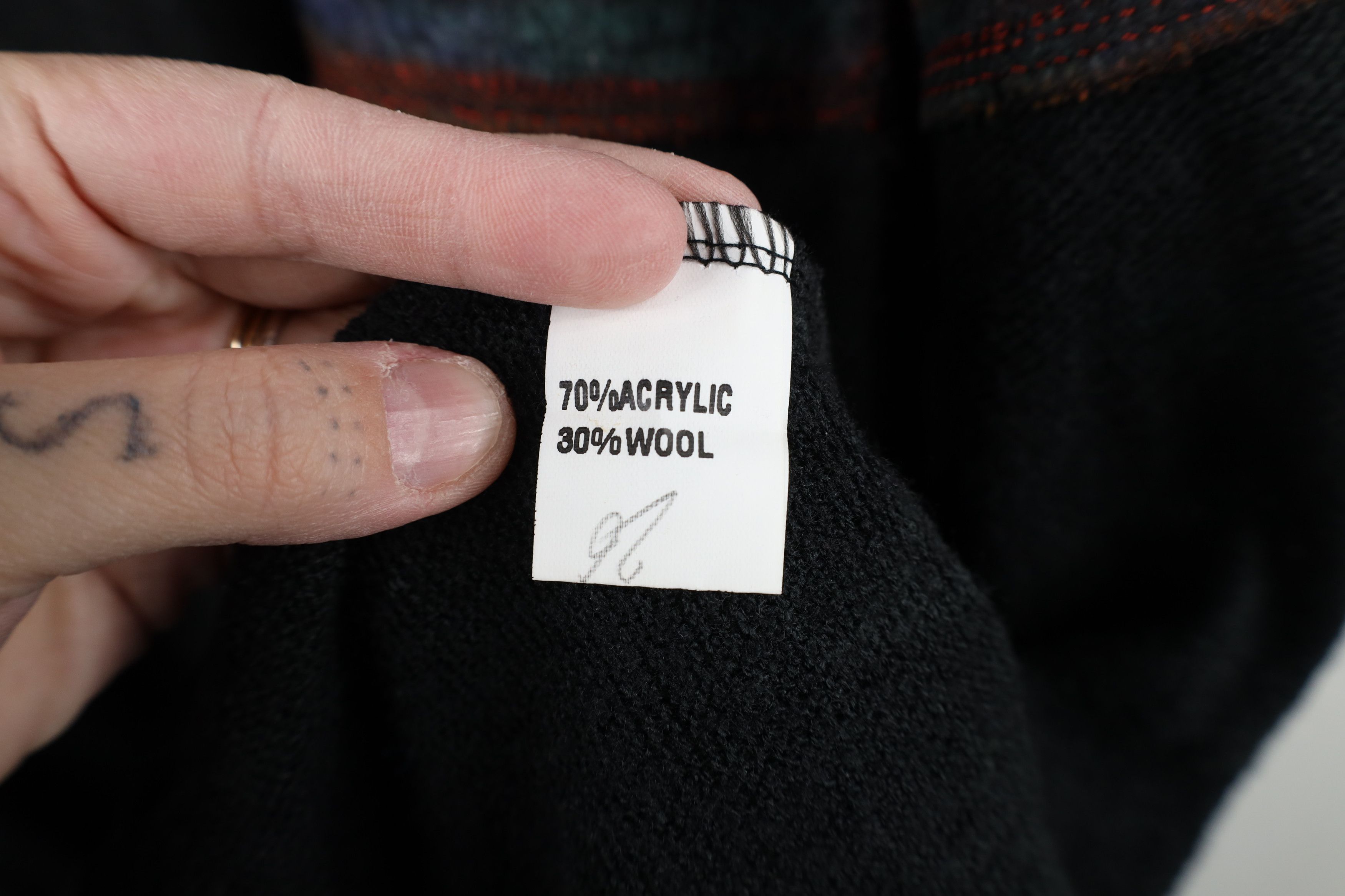 Vintage Vintage 90s Coogi Style Wool Blend Knit Zip Sweater Jacket Size XL / US 12-14 / IT 48-50 - 8 Thumbnail