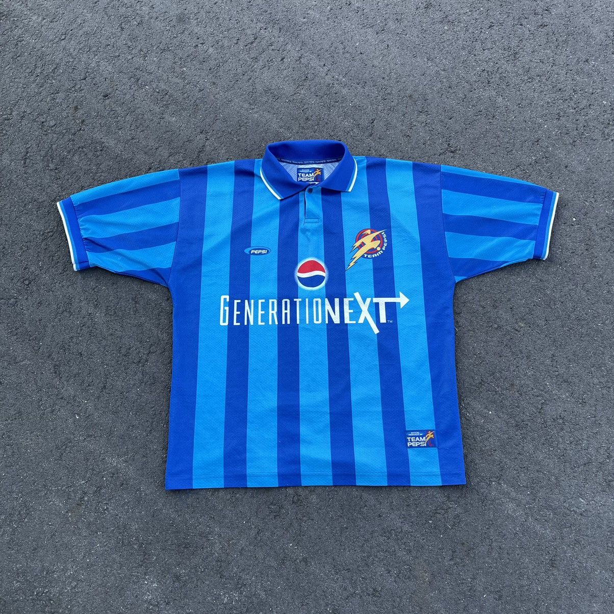 Vintage 1998 TEAM PEPSI JERSEY SOCCER FOOTBALL KIT BLOKE CORE Size US L / EU 52-54 / 3 - 2 Thumbnail