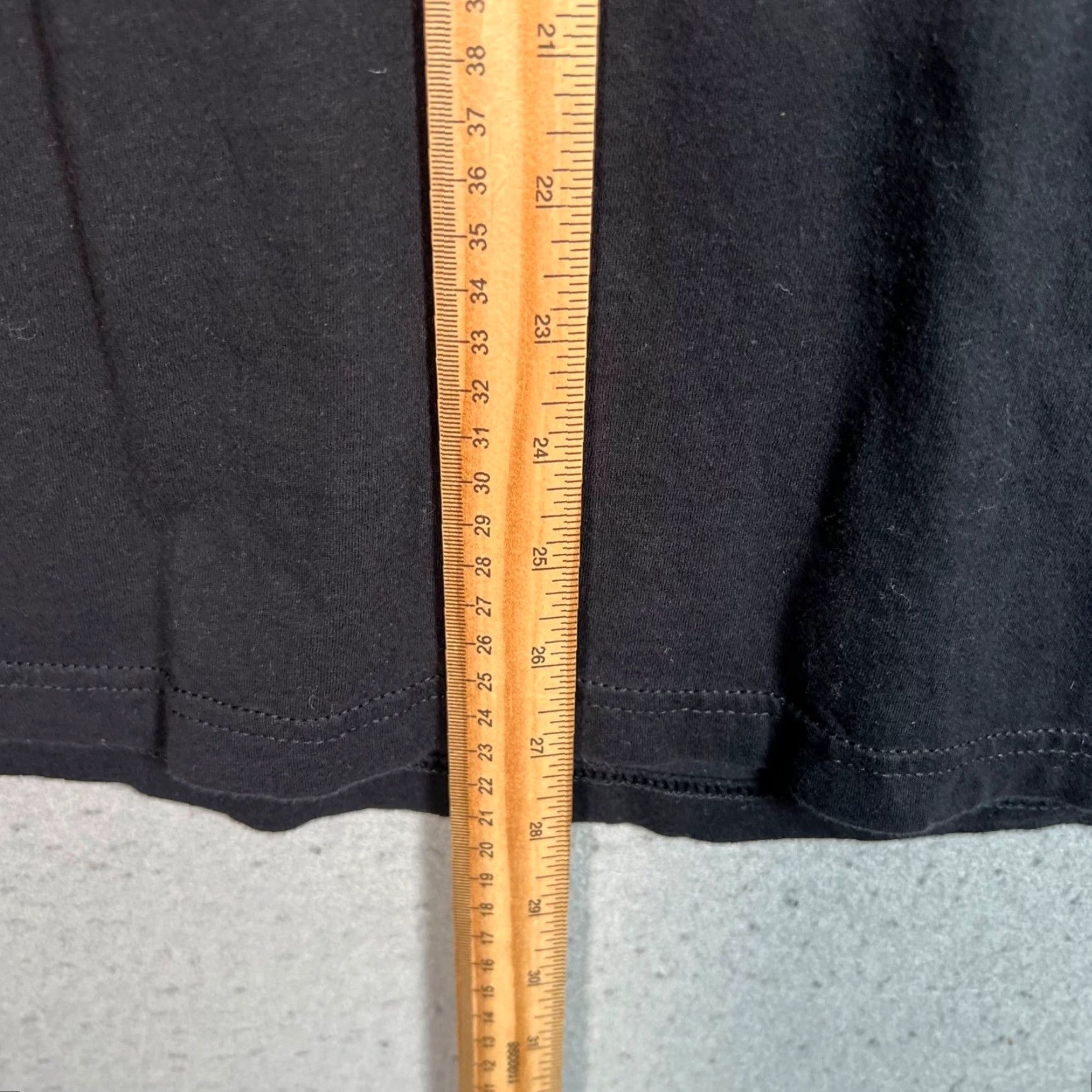 Vintage Polished Mens Small Black T-Shirt 100% Cotton Crew Neck Made In Portugal Solid Short Sleeve Size US S / EU 44-46 / 1 - 6 Thumbnail