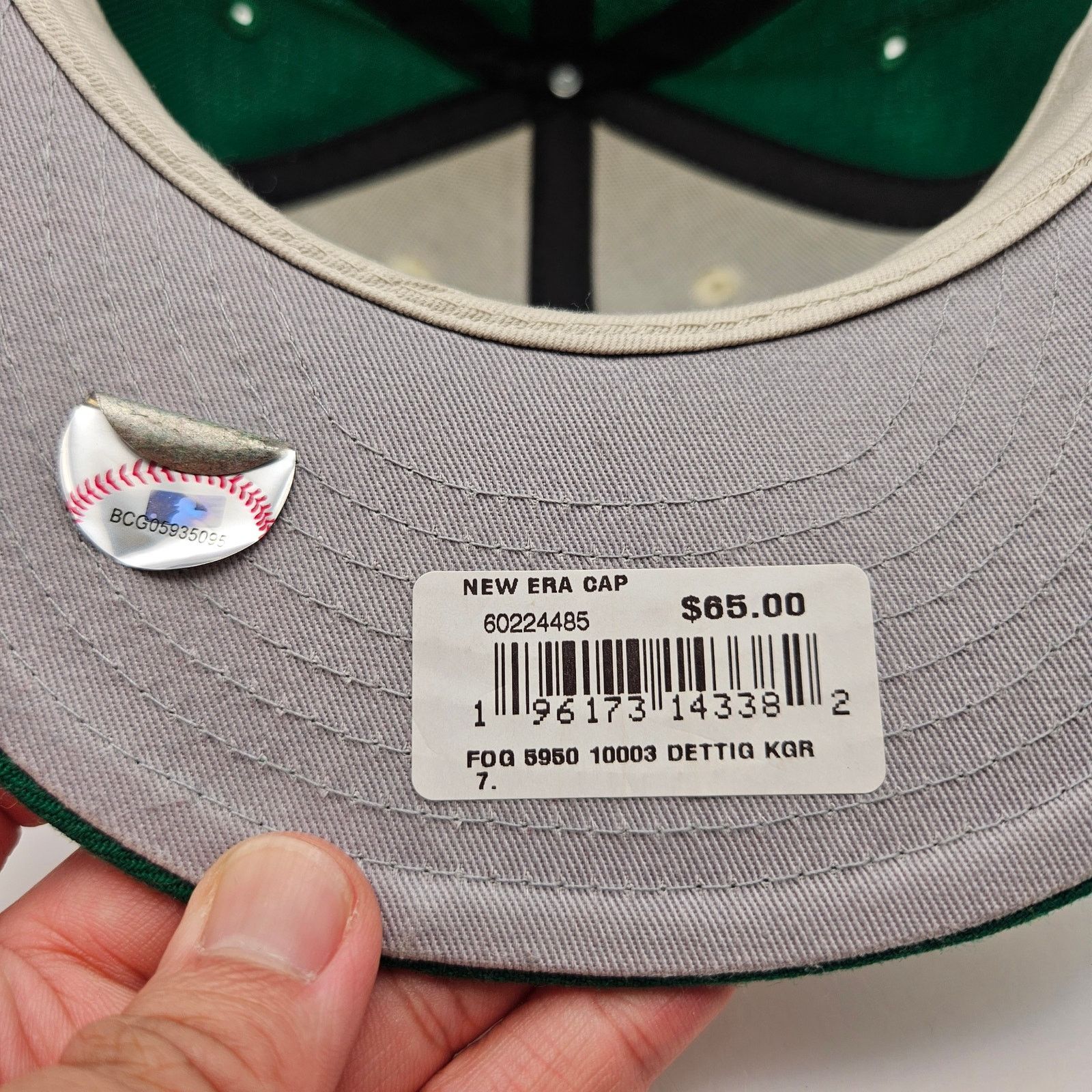 New Era NEW ERA X FEAR OF GOD FITTED HAT GREEN 60224485 SIZE 7 FOG Size ONE SIZE - 6 Thumbnail