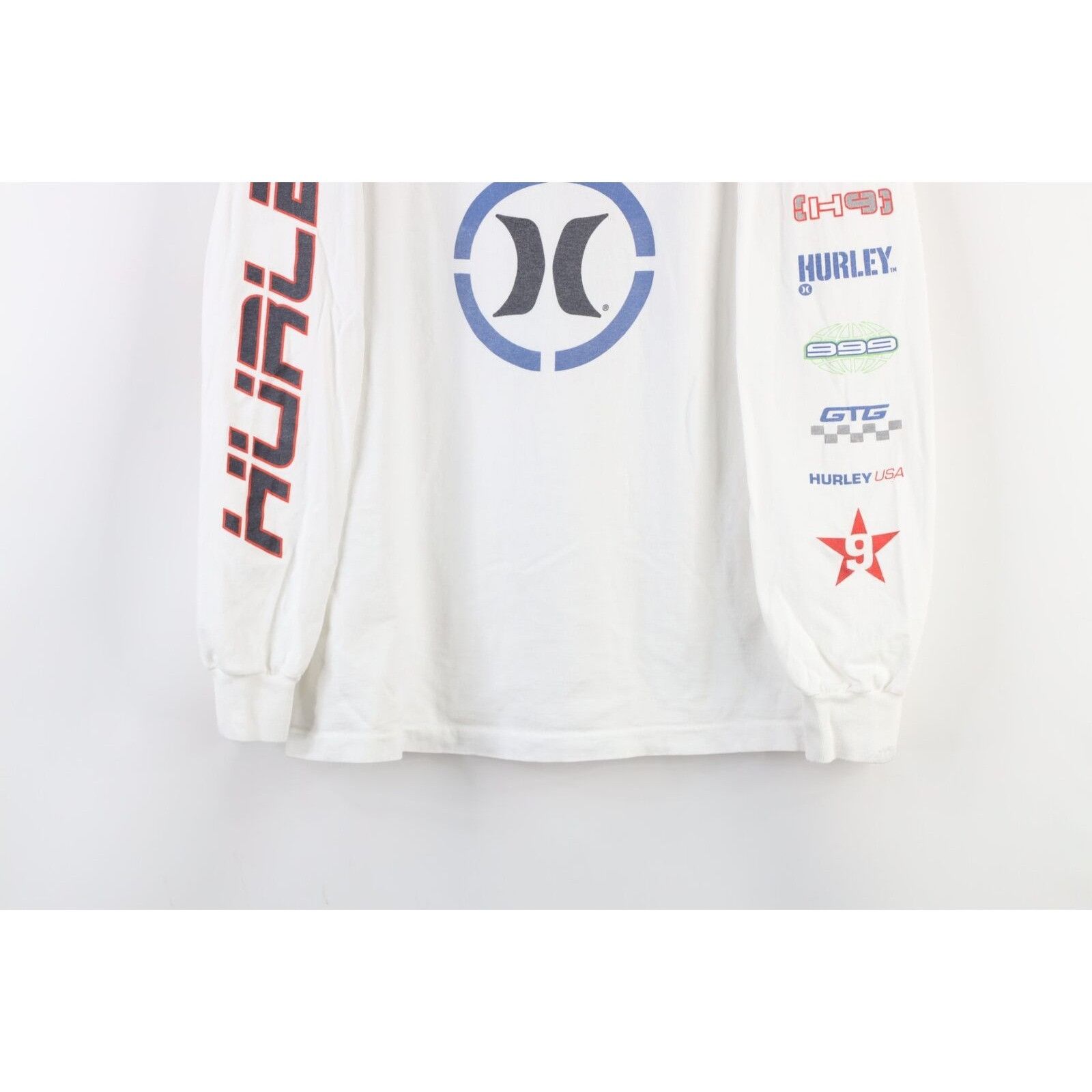 Hurley Vintage 90s Hurley Spell Out Surfing Long Sleeve T-Shirt Size US L / EU 52-54 / 3 - 3 Thumbnail