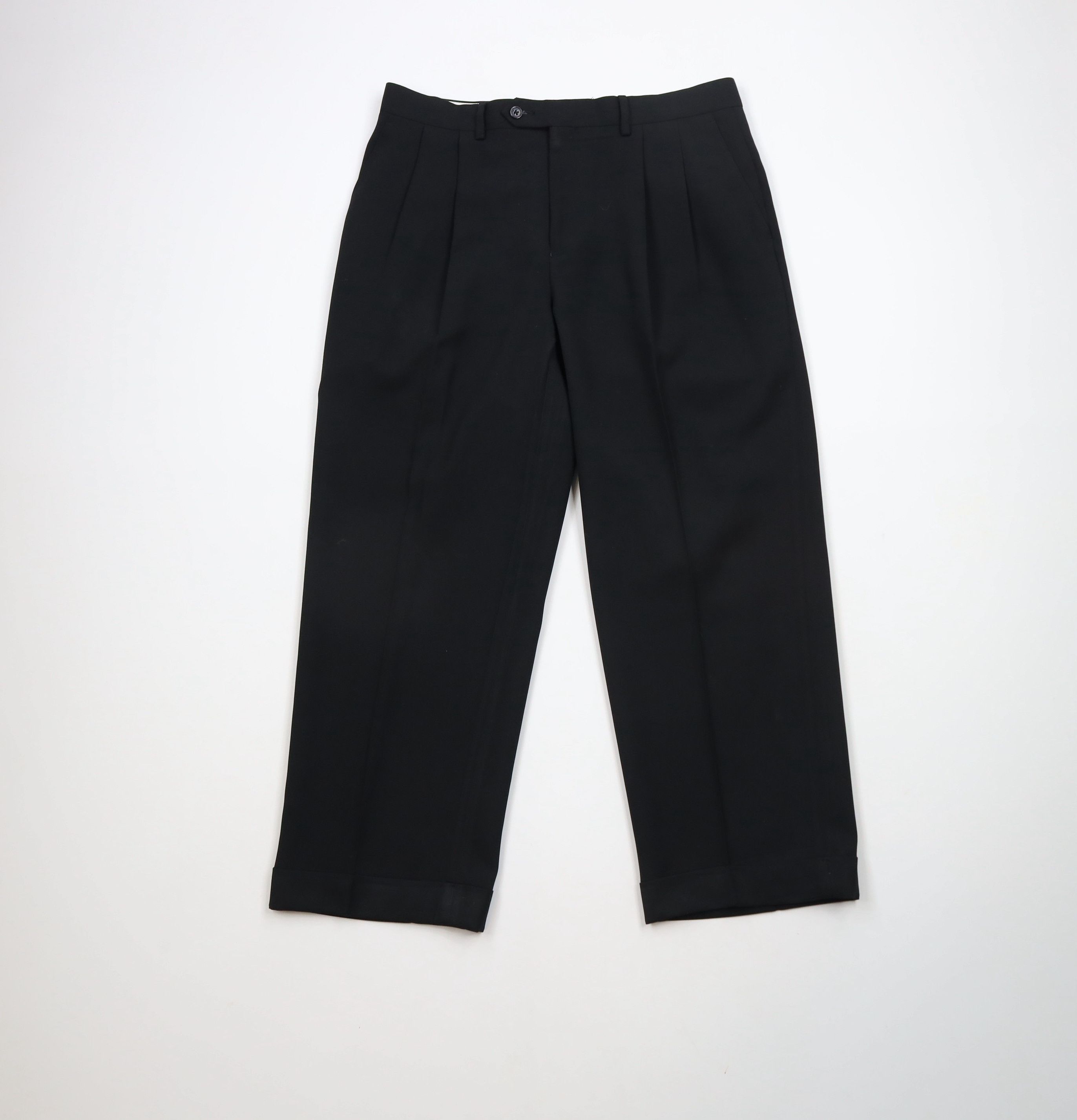 Ralph Lauren × Vintage Vintage Ralph Lauren Wide Leg Chino Pants Trousers Black Size US 34 / EU 50 - 1 Thumbnail