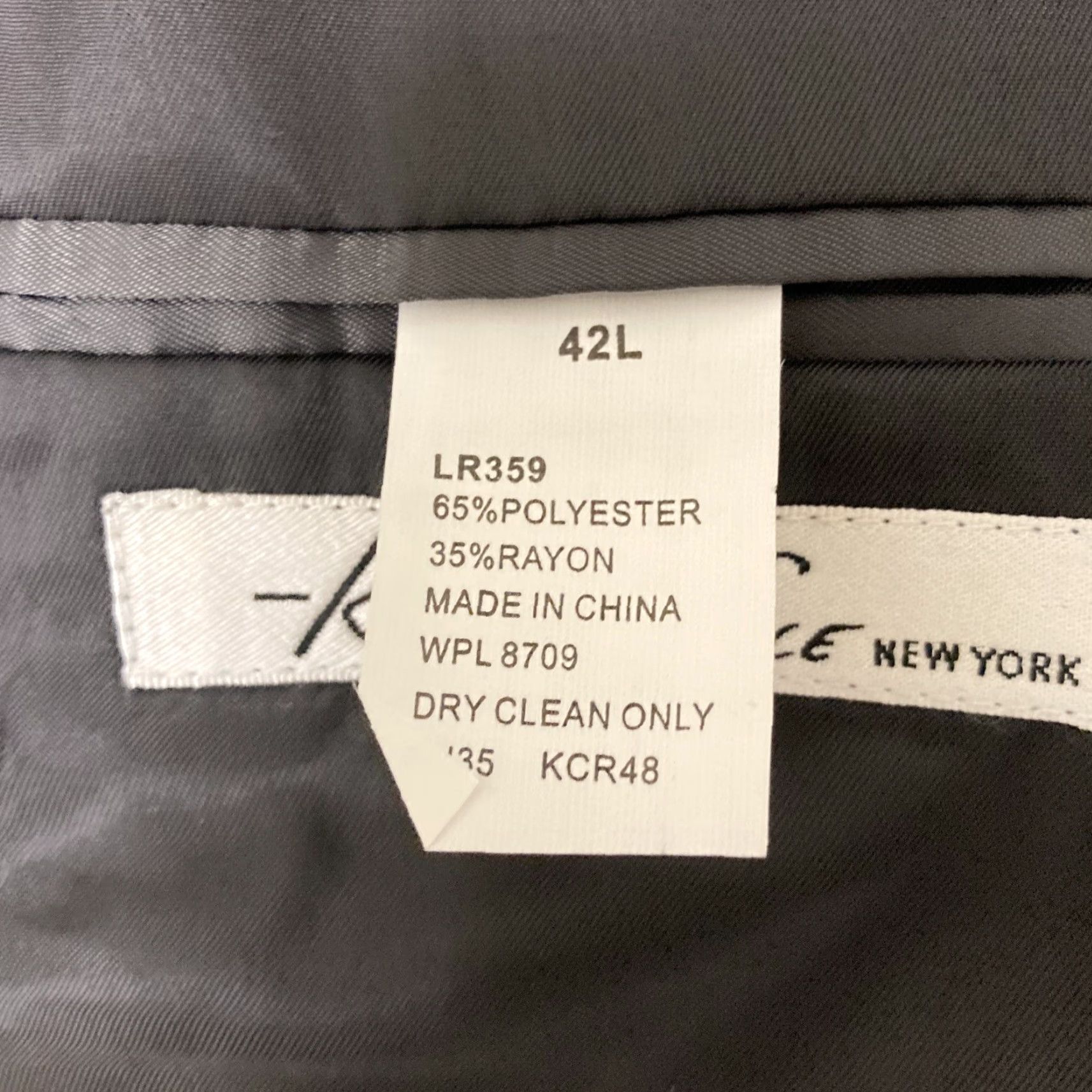 Kenneth Cole Kenneth Cole Black Suit Jacket 42L NWT Men’s Two-Button Double-Vented 2 Piece Separate Pinstripe Jacket Mens Regular Size 42R - 4 Thumbnail