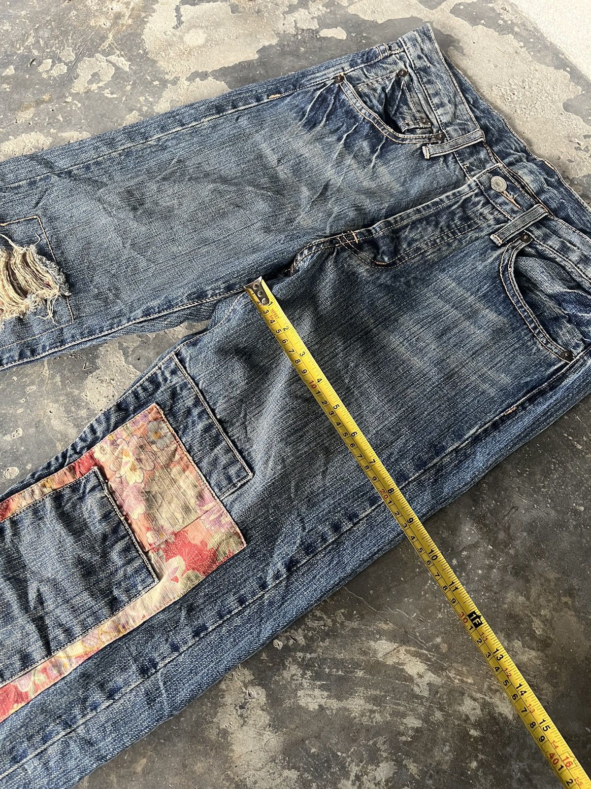 Hysteric Glamour Patchwork Kapital Inspired Denim Size US 31 - 10 Thumbnail