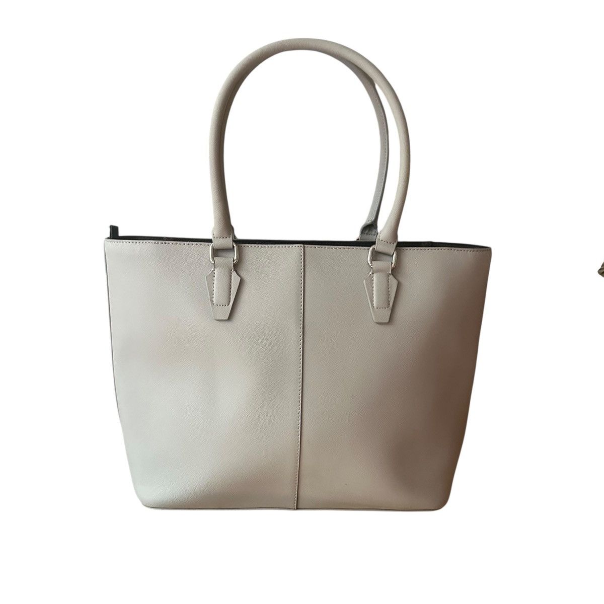 DKNY DKNY large gray Saffiano leather tote bag Size ONE SIZE - 3 Thumbnail
