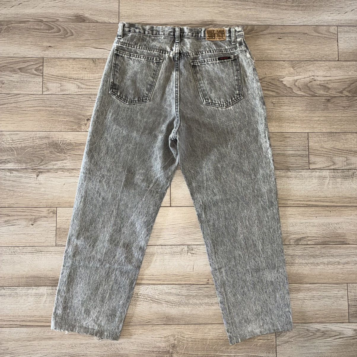 Other 80s 90s Brittania grey acid wash jeans Size US 30 / EU 46 - 1 Thumbnail