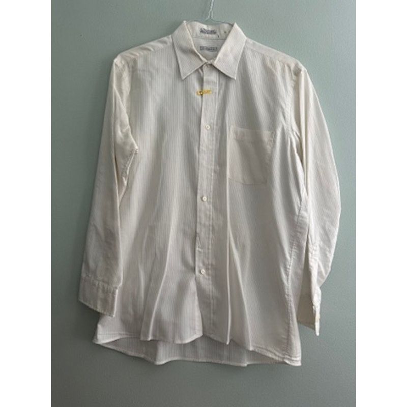 Dior Vintage Dior white monotone striped button down size 16 Size US L / EU 52-54 / 3 - 2 Thumbnail