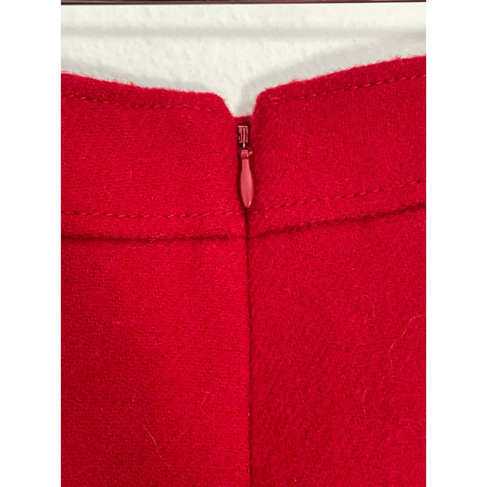 Other Talbots Wool Blend Chic Mini Skirt Women's 12 Red Size 34" / US 12 / IT 48 - 4 Thumbnail
