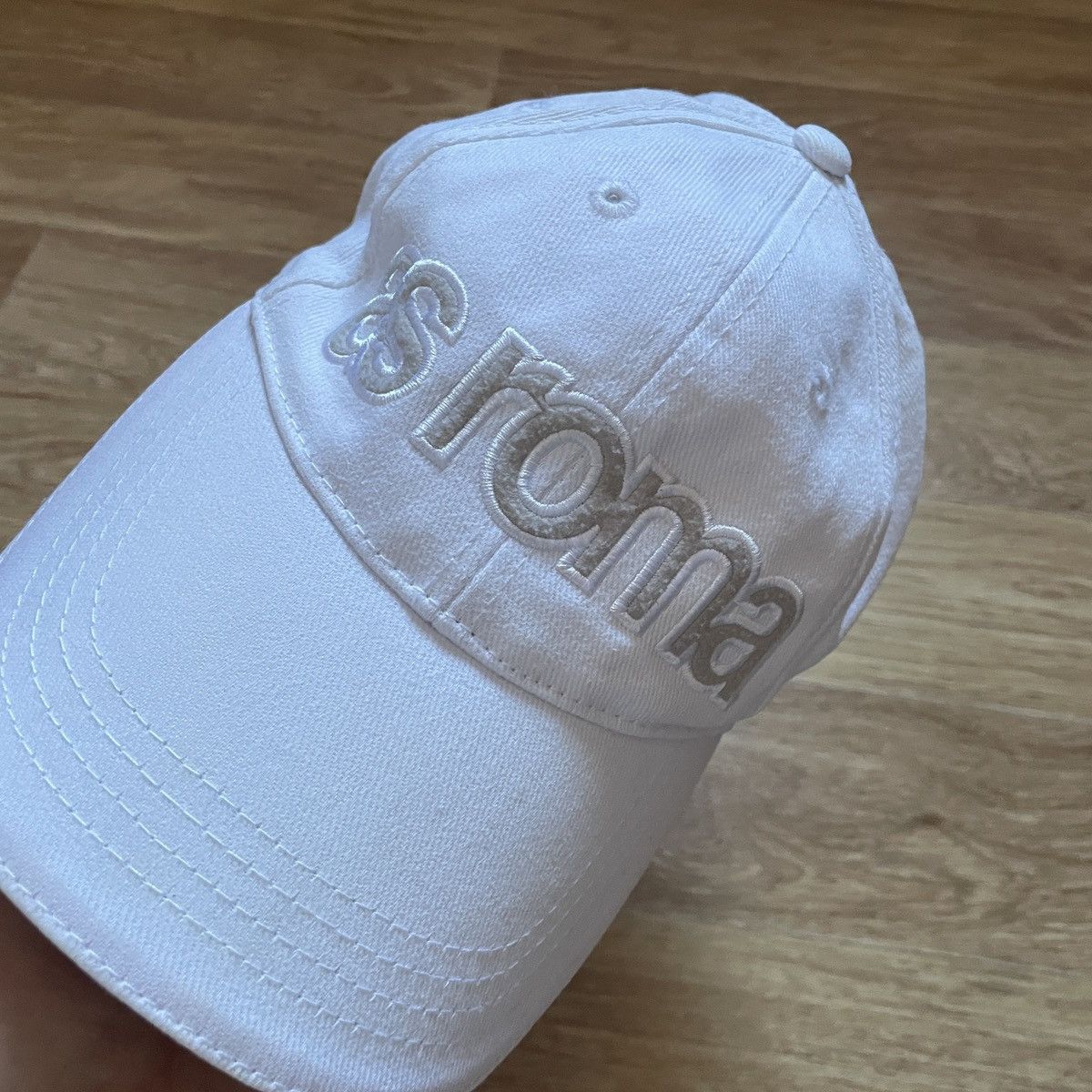 Kappa Vintage AS Roma Kappa White Football Soccer Cap Size ONE SIZE - 3 Thumbnail