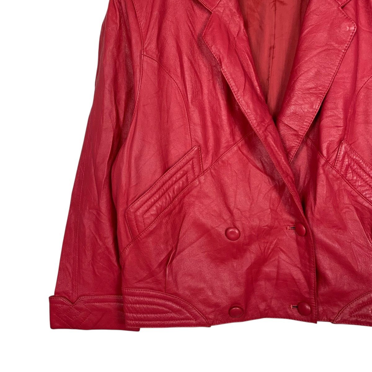 Japanese Brand Japanese Brand Hanaz Double Breasted Leather Jacket Size M / US 6-8 / IT 42-44 - 3 Thumbnail