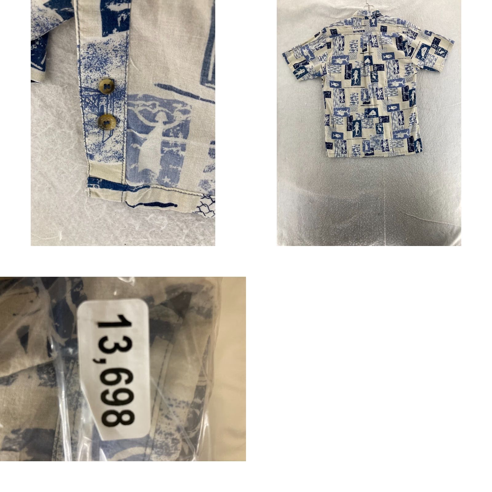 Vintage Hook and Tackle Shirt Mens Large Short Sleeve Button Up Check Pattern Size US L / EU 52-54 / 3 - 8 Thumbnail