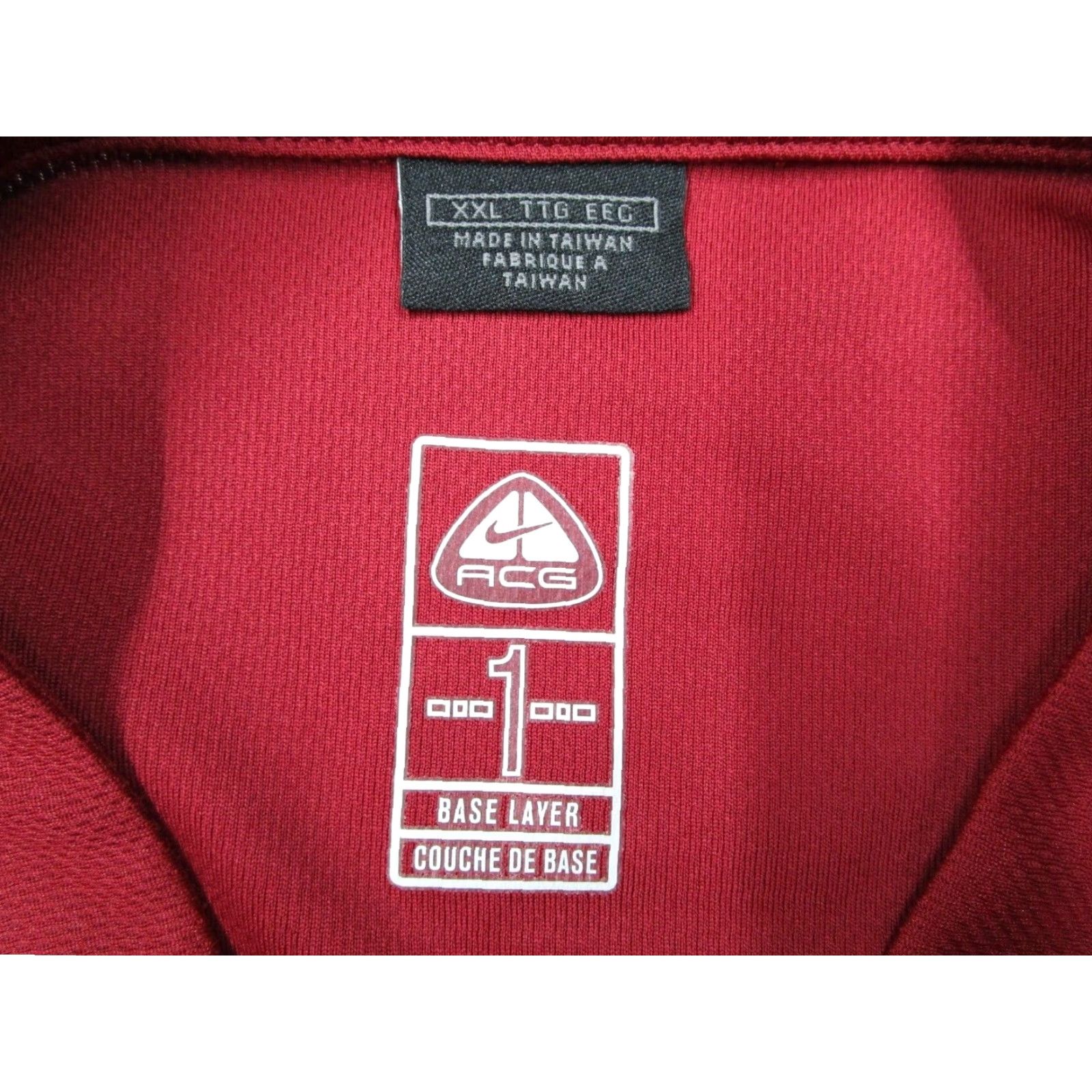 Nike Nike ACG Pullover Mens 2XL Red Dri-Fit Base Layer 1/4 Zip Jacket Size US XXL / EU 58 / 5 - 3 Thumbnail