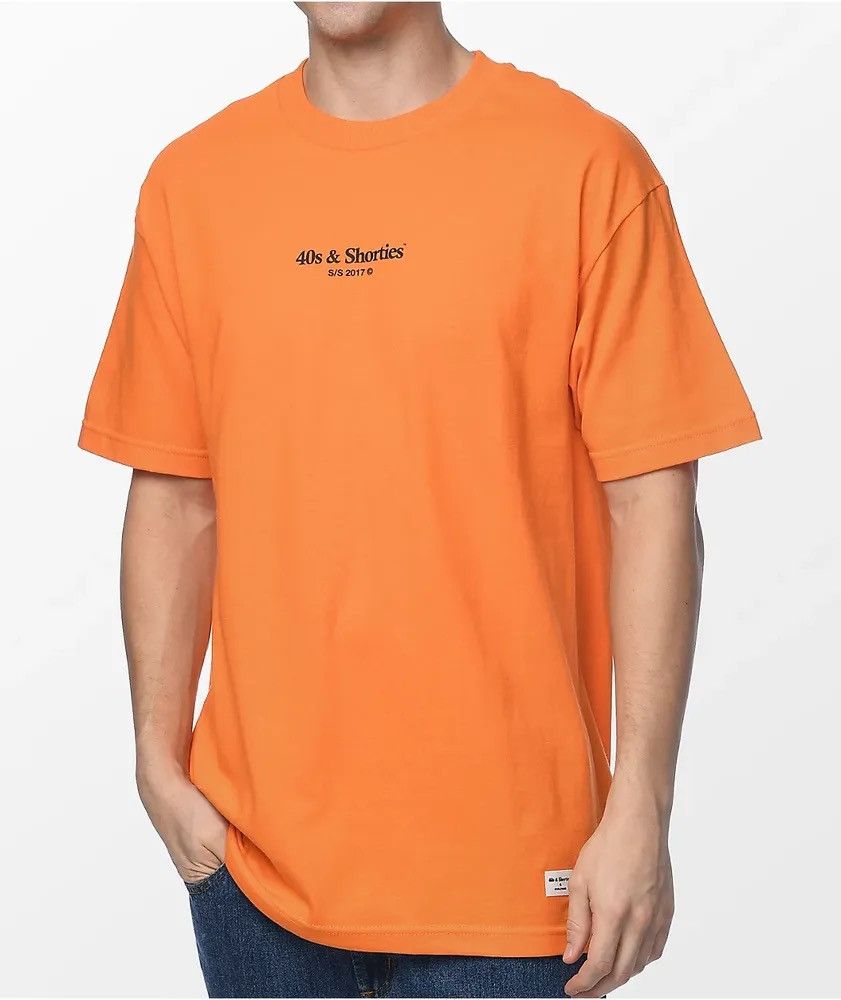 40's & Shorties Zumiez 40s & Shorties Orange Tee Size Large Size US L / EU 52-54 / 3 - 1 Thumbnail