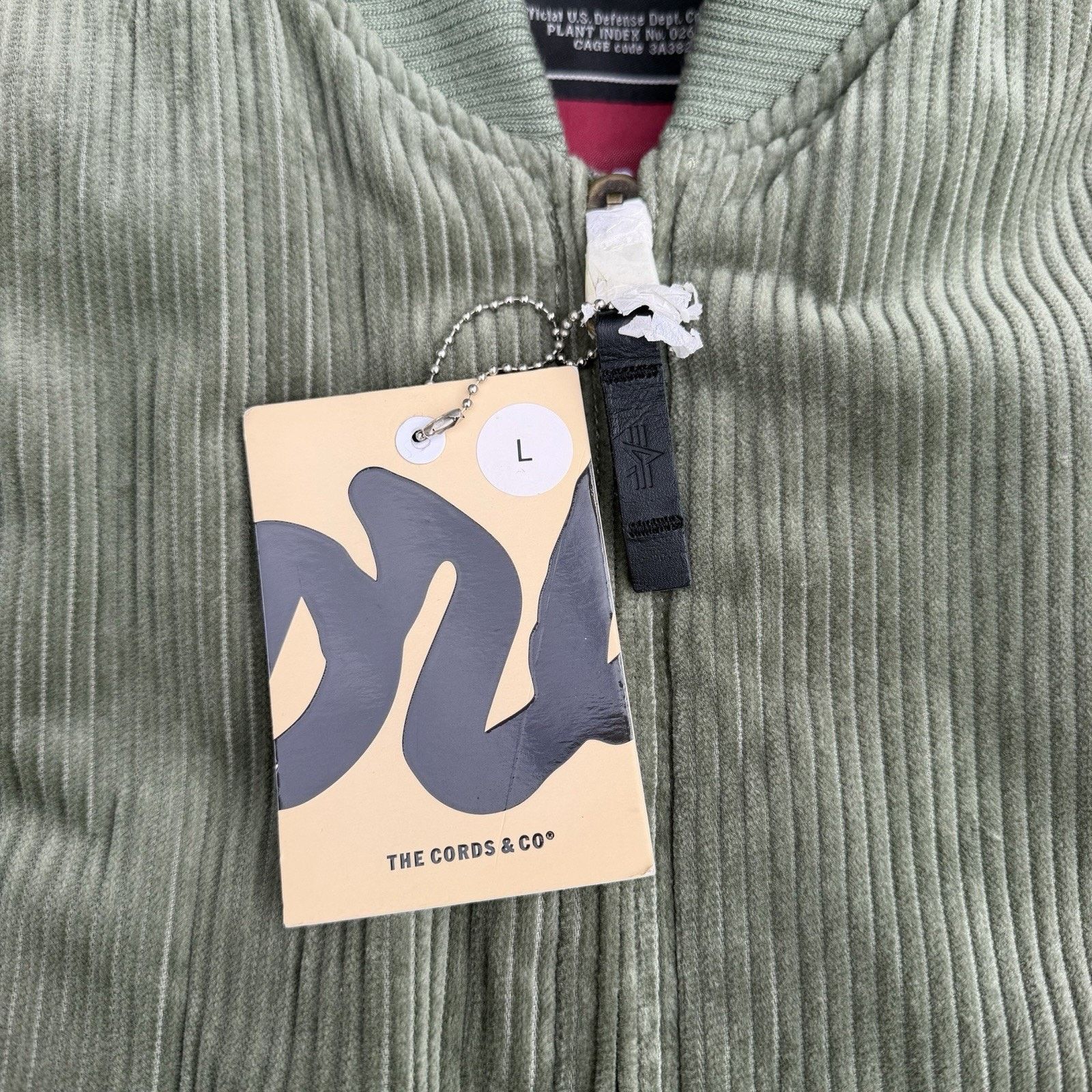 Alpha Industries NWT Alpha Industries x The Cords MA-1 Bomber Corduroy Jacket Size US L / EU 52-54 / 3 - 6 Thumbnail