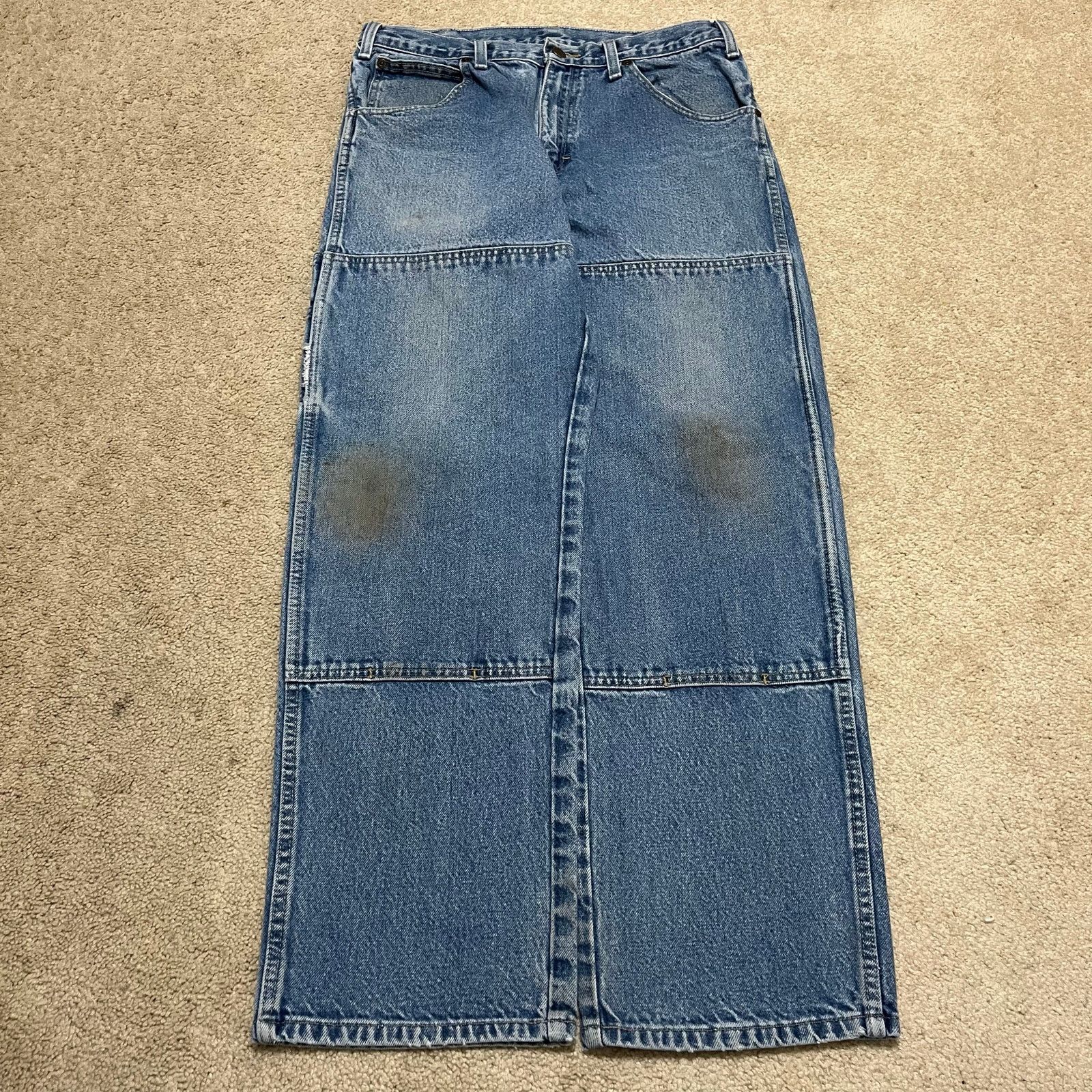 Dickies Vintage Dickies Double Knee Carpenter Blue Jeans 32Wx31L Size US 32 / EU 48 - 1 Thumbnail