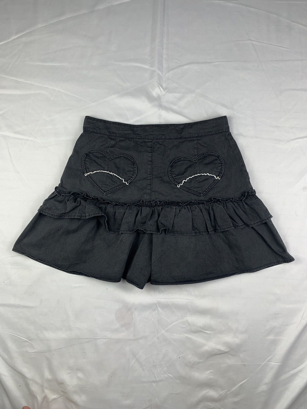Angel Blue y2k Mezzo Piano Japan Faded Ruffle Love Cute Pop Skorts Size 28" / US 6 / IT 42 - 4 Thumbnail