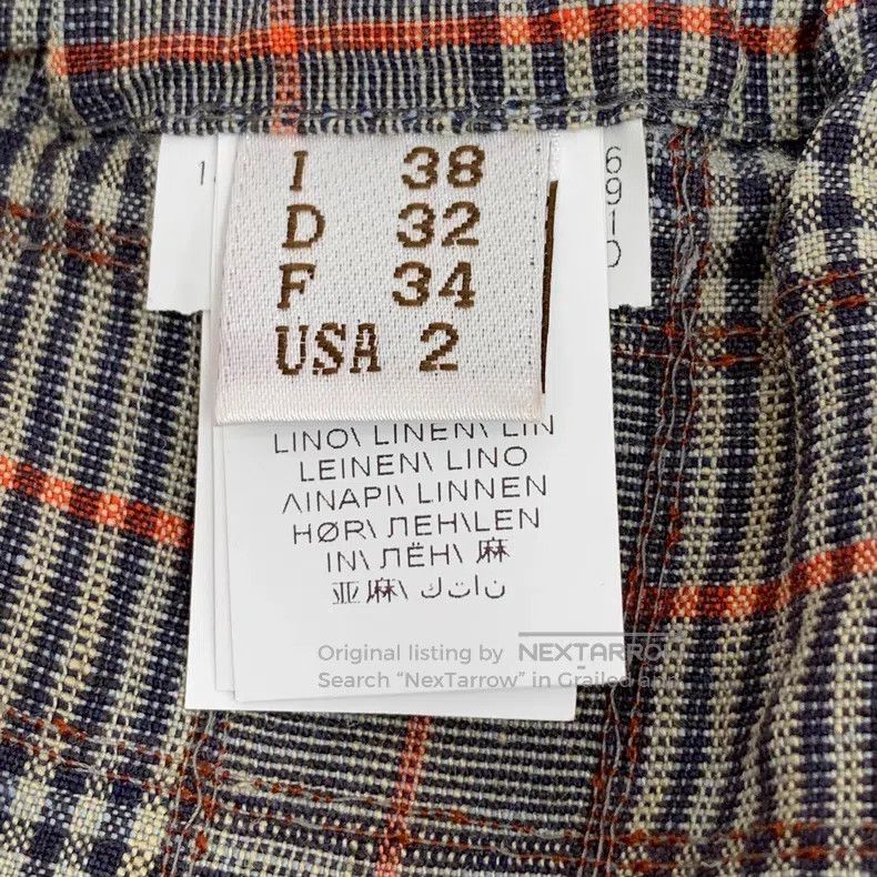Brunello Cucinelli Color-blocked plaid sequined linen casu