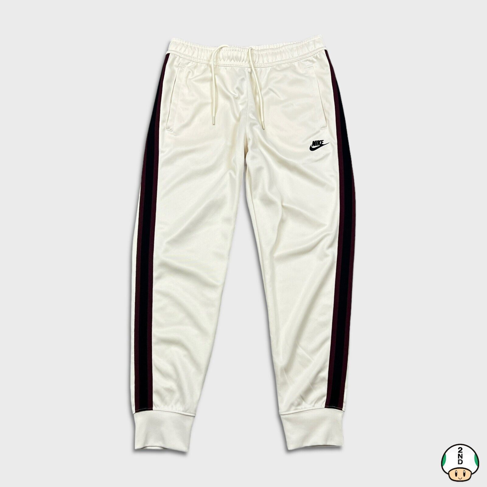Nike × Vintage Nike Sportswear Track Pants Medium Swoosh Taper Leg Jogger Size US 31 - 1 Thumbnail