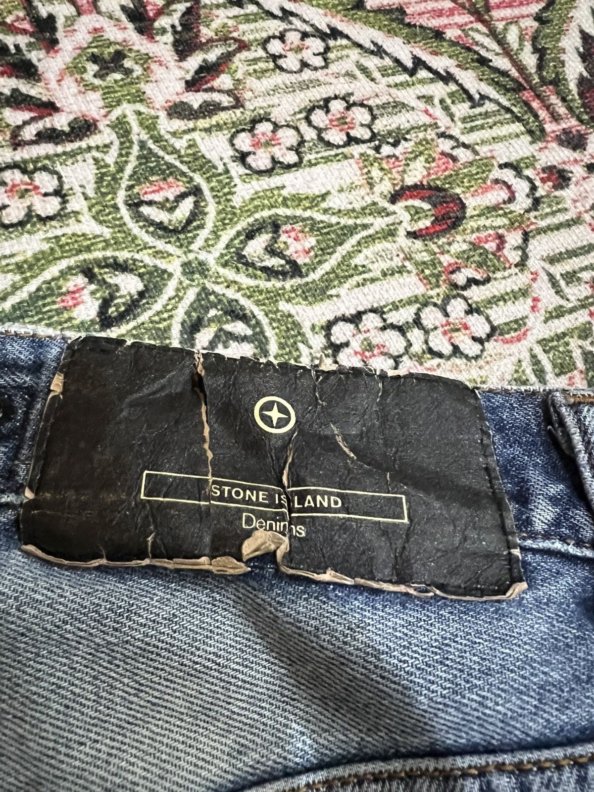 Designer × Stone Island Vintage Stone Island Faded Jeans Size US 29 - 21 Thumbnail