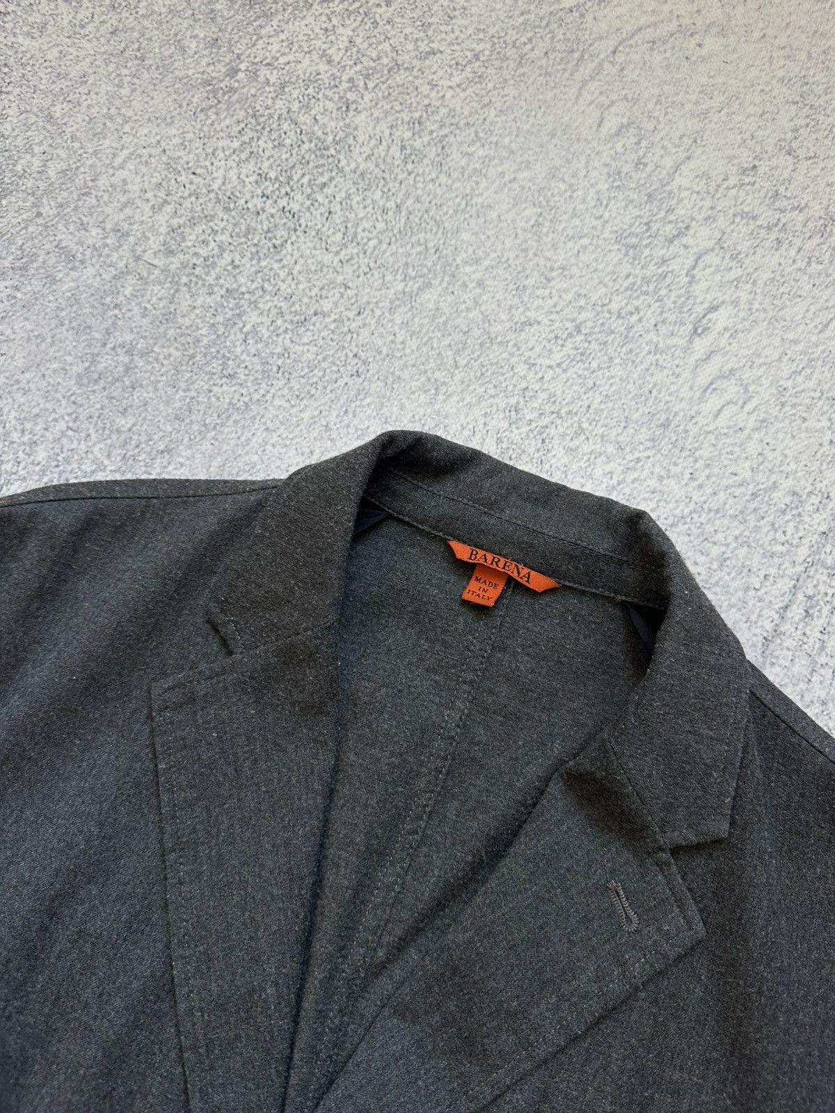 Barena Venezia 3 Button Gray Wool Blazer Size IT 54 US 44