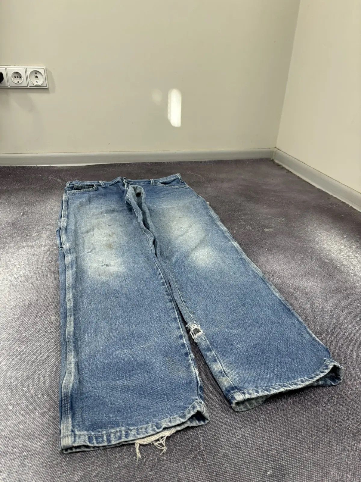 Dickies × Vintage Vintage Dickies USA Relaxed Fit Faded Light Blue Denim Jeans Size US 36 / EU 52 - 5 Thumbnail