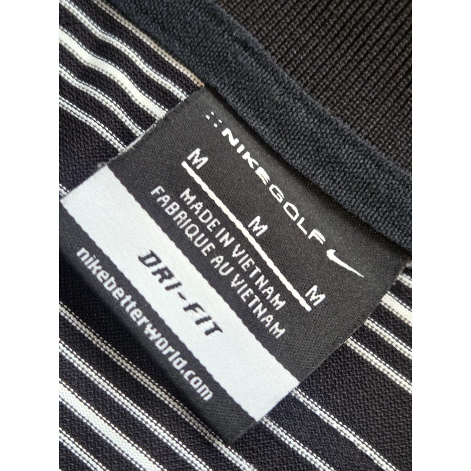 Nike Nike Golf Polo Shirt Men M Black White Striped Dri-FIT Short Sleeve Shirt Size US M / EU 48-50 / 2 - 4 Thumbnail