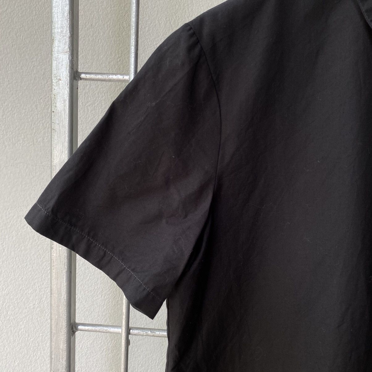Designer ANTONIO PERNAS Black Short-Sleeve Collared Blouse Size XS / US 0-2 / IT 36-38 - 11 Thumbnail