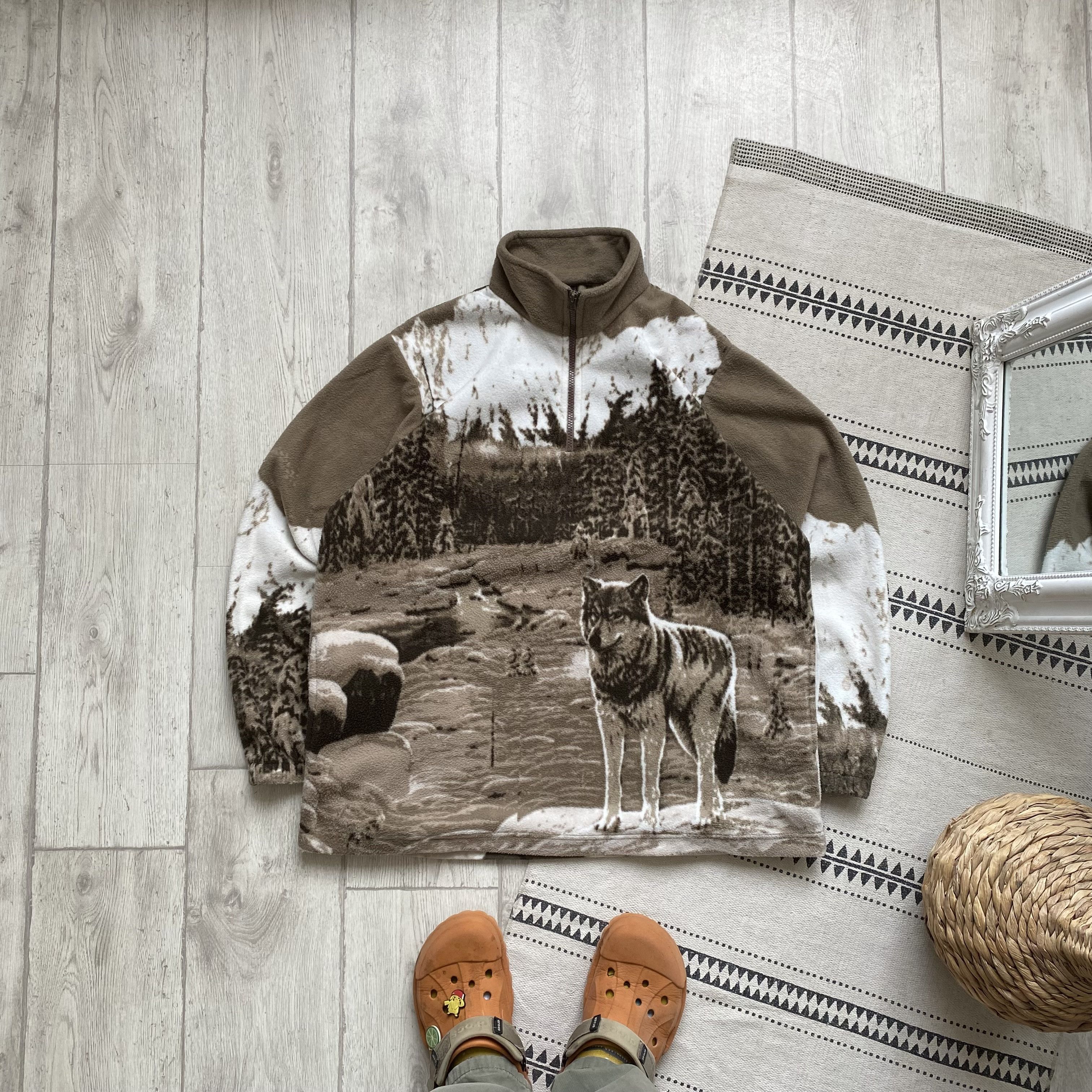 The Mountain 🐺 Vintage Wolf fleece outdoor sweater Supreme vibe Size US L / EU 52-54 / 3 - 1 Thumbnail