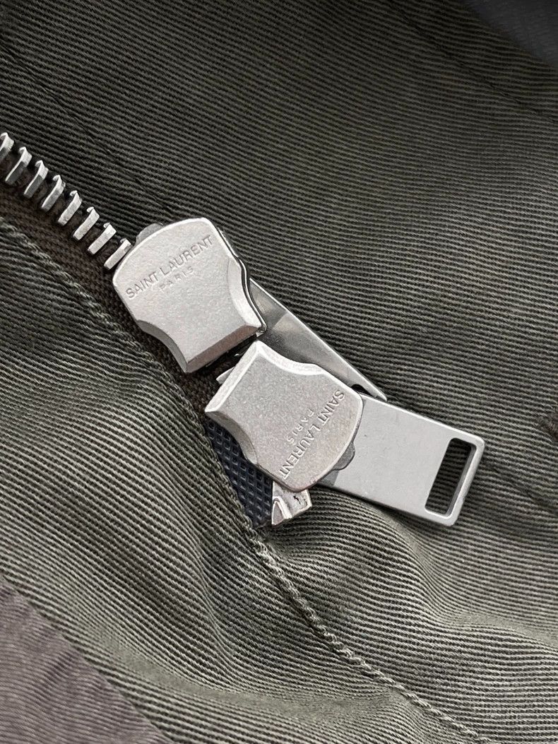 Saint Laurent Paris Saint Laurent Paris Military green button studded patchwork Size US S / EU 44-46 / 1 - 9 Thumbnail