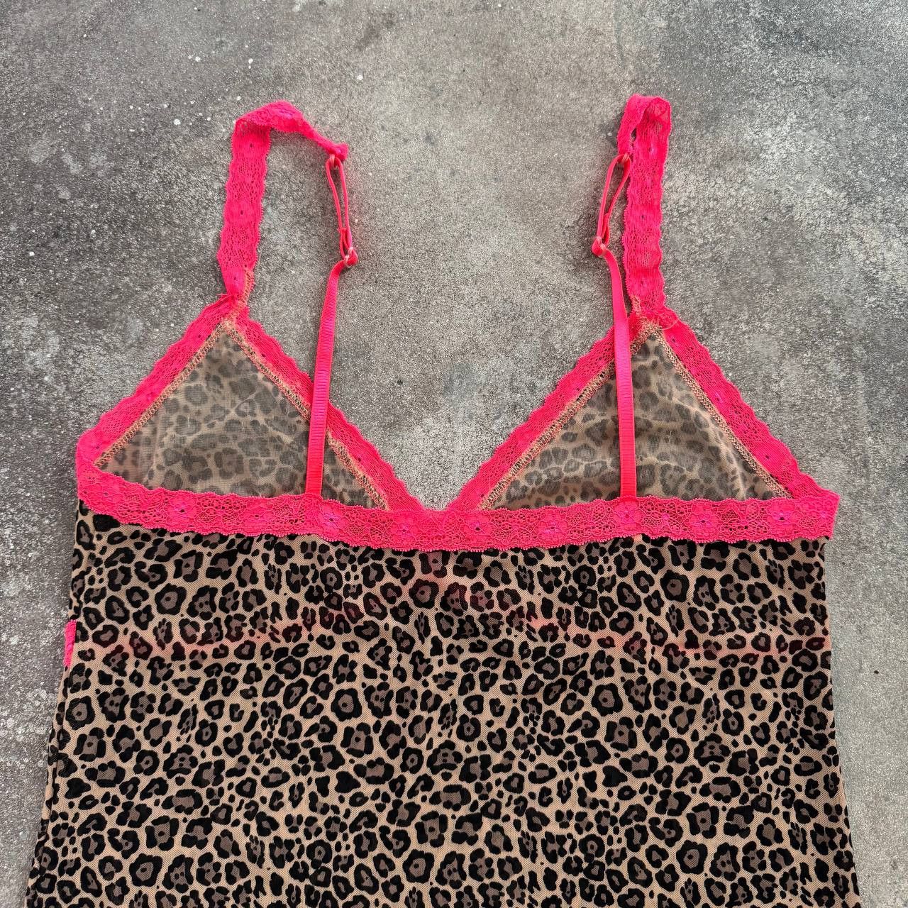 Hysteric Glamour 2000's Aesthetic Vintage Sexy Leopard Mesh Dress Size XL / US 12-14 / IT 48-50 - 9 Thumbnail