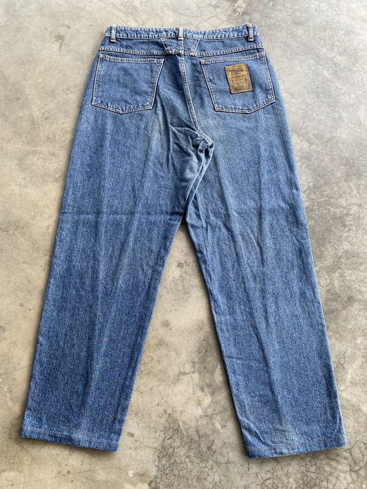 Edwin × Japanese Brand Baggy Jeans Vintage Edwin Ballon Blue Distressed Size US 32 / EU 48 - 10 Thumbnail